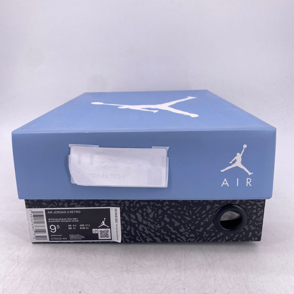 Air Jordan 3 Retro "Unc" 2020 New Size 9.5