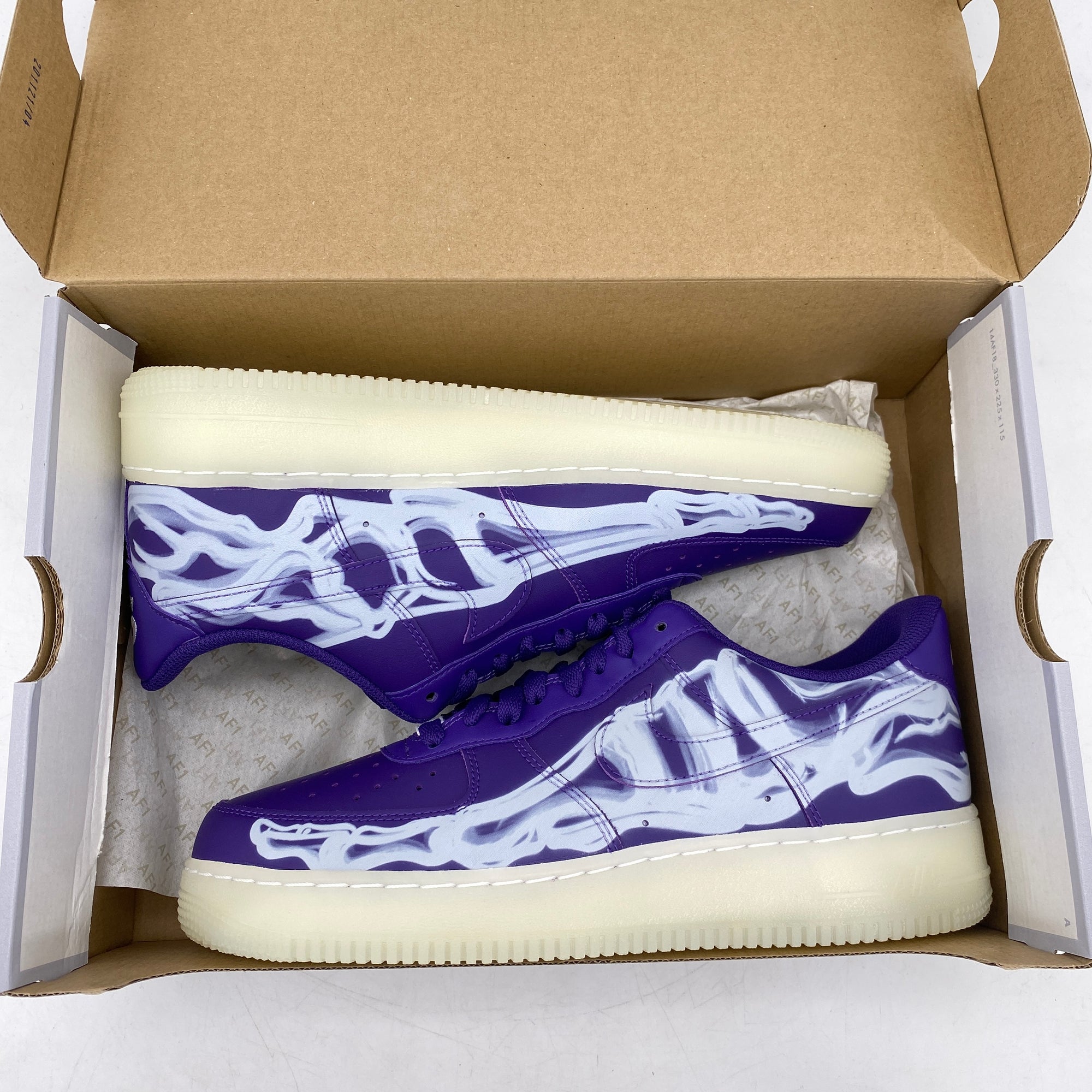 Nike Air Force 1 Low &quot;Purple Skeleton&quot; 2021 New Size 9.5