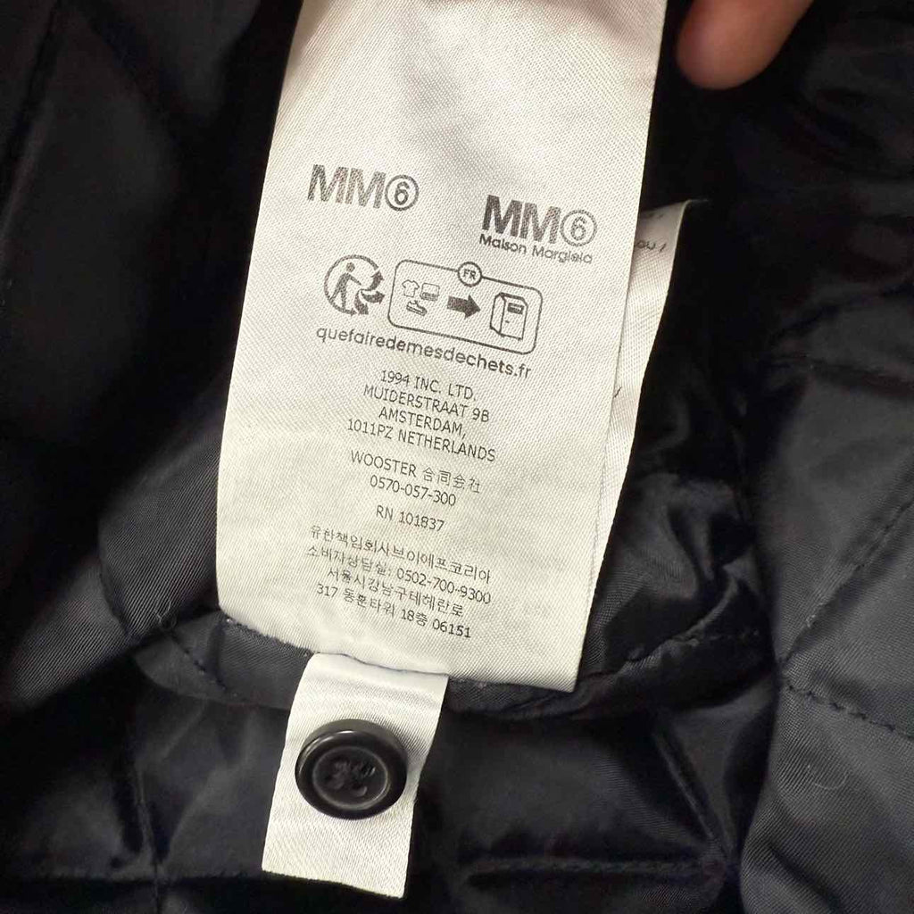 Supreme Button Up "MM6 PADDED" Black Used Size S