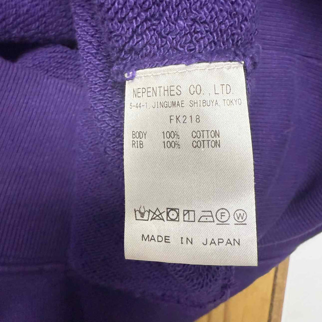 Needles Hoodie "BUTTERFLY" Purple Used Size L