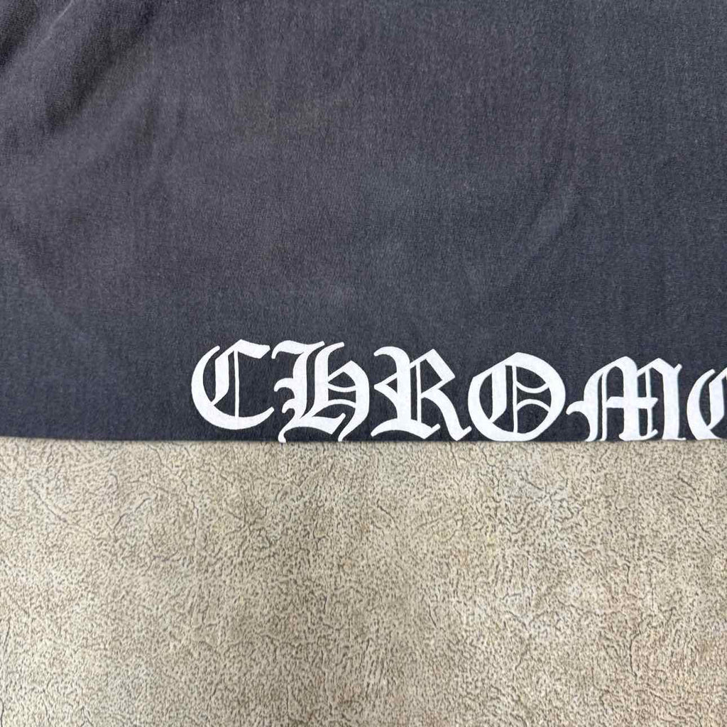 Chrome Hearts Sweatpants "VERTICAL LOGO" Black Used Size XL