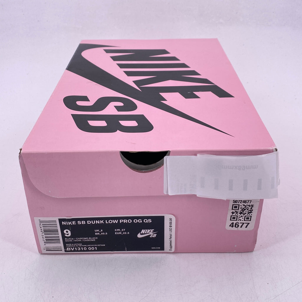 Nike SB Dunk Low Pro "Black Diamond" 2018 Used Size 9