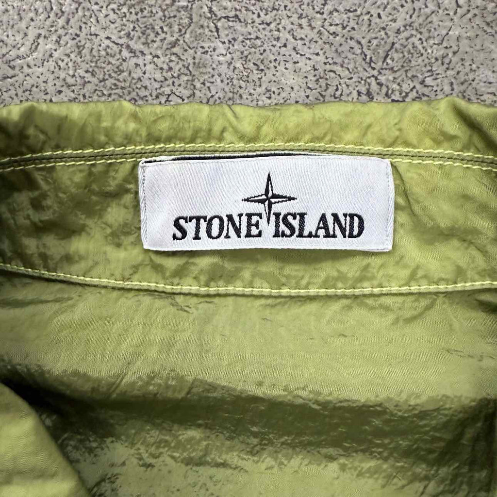 Stone Island Zip Up "NYLON" Green Used Size 2XL