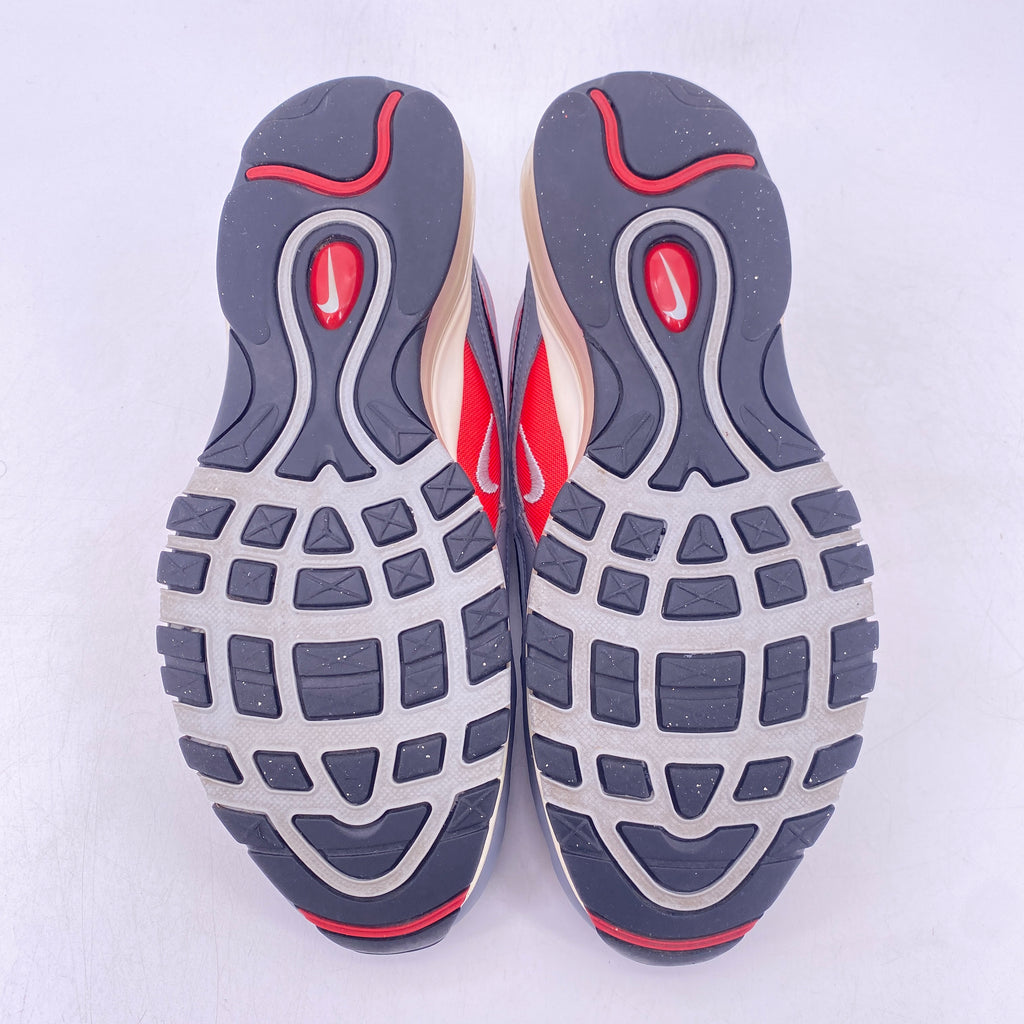 Nike Air Max 97 "Dark Grey Gym Red" 2018 Used Size 9.5