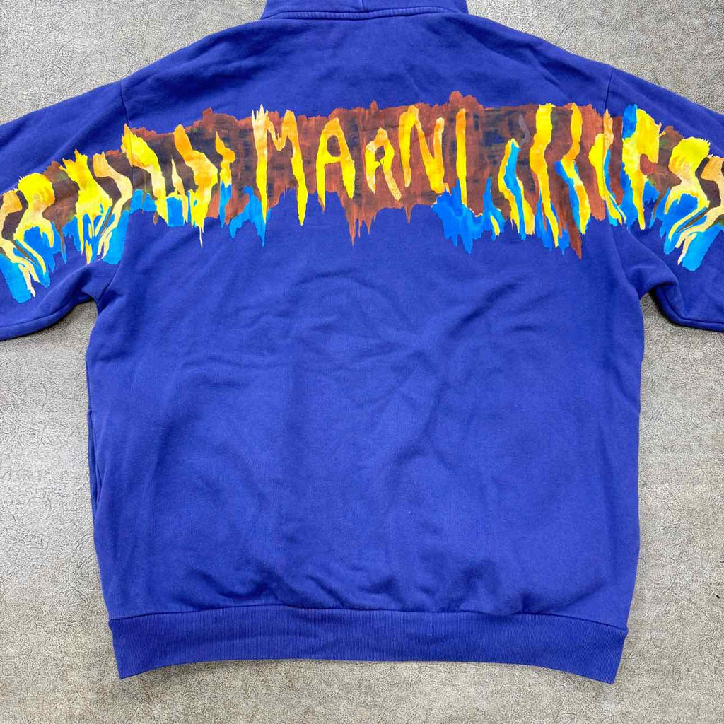Marni Hoodie "PAINTED" Purple Used Size 46