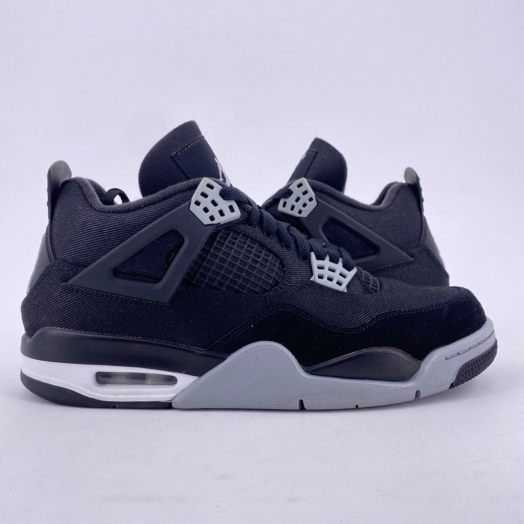 Air Jordan 4 Retro "Black Canvas" 2022 Used Size 8.5