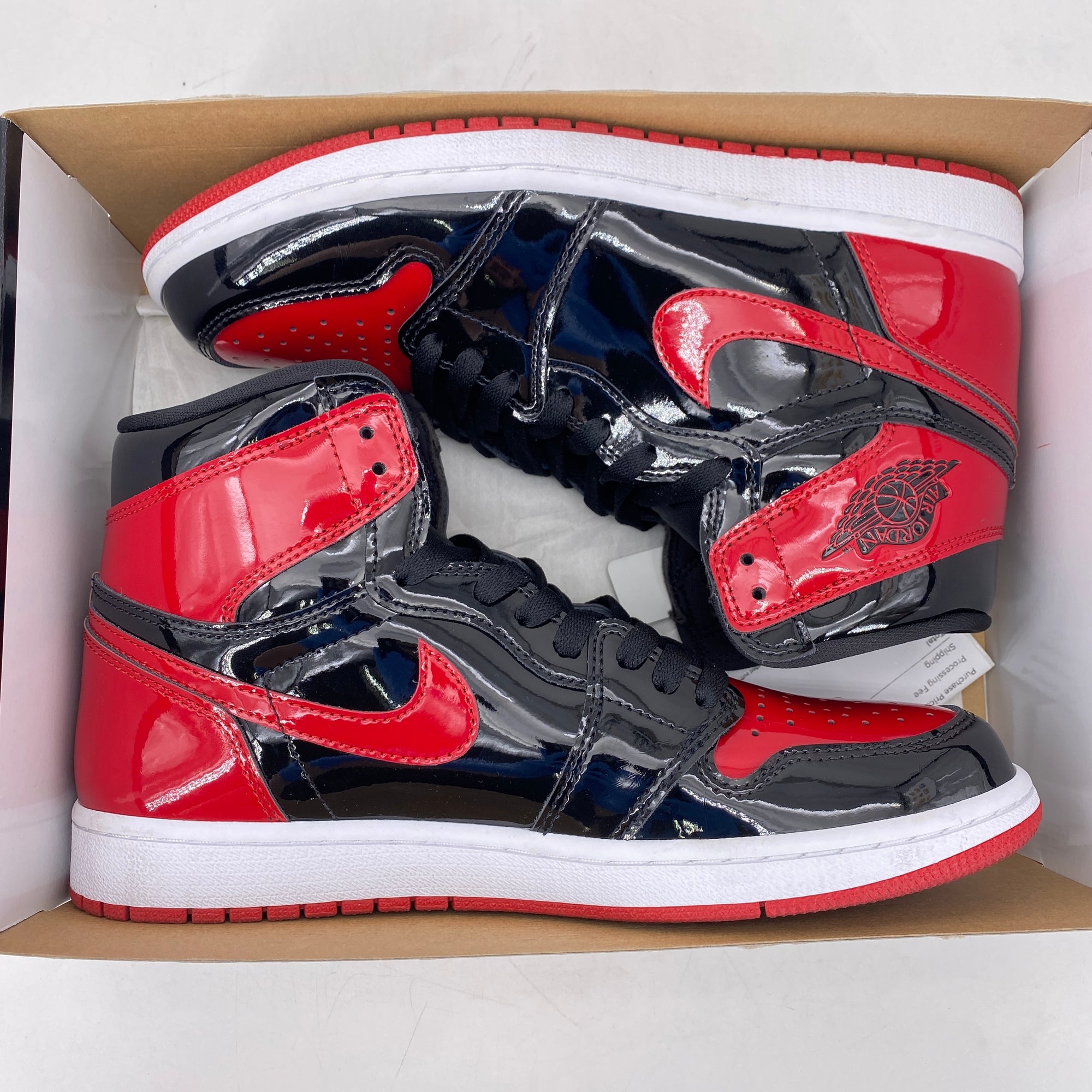 Air Jordan 1 Retro High OG &quot;Bred Patent&quot; 2021 Used Size 9