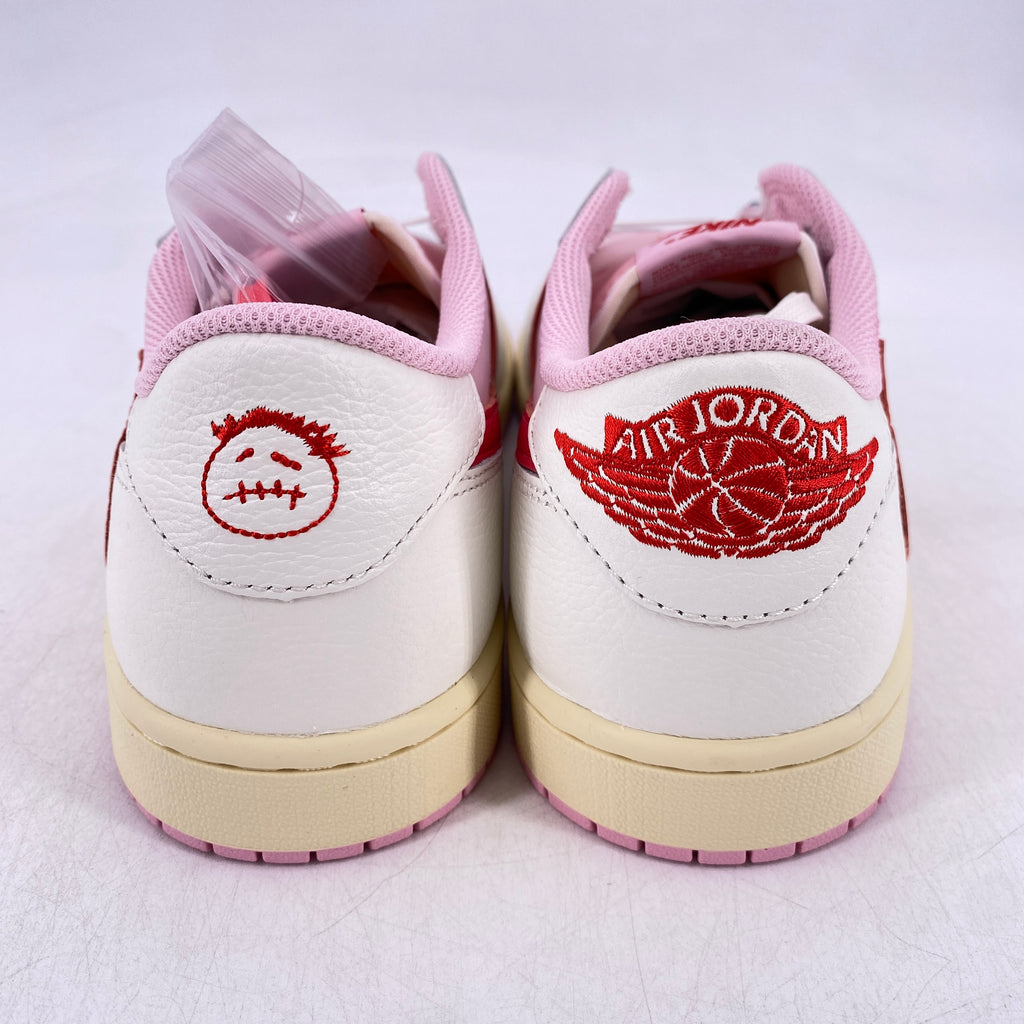Air Jordan 1 Retro Low "Travis Scott Sail Tropical Pink" 2026 New Size 10.5