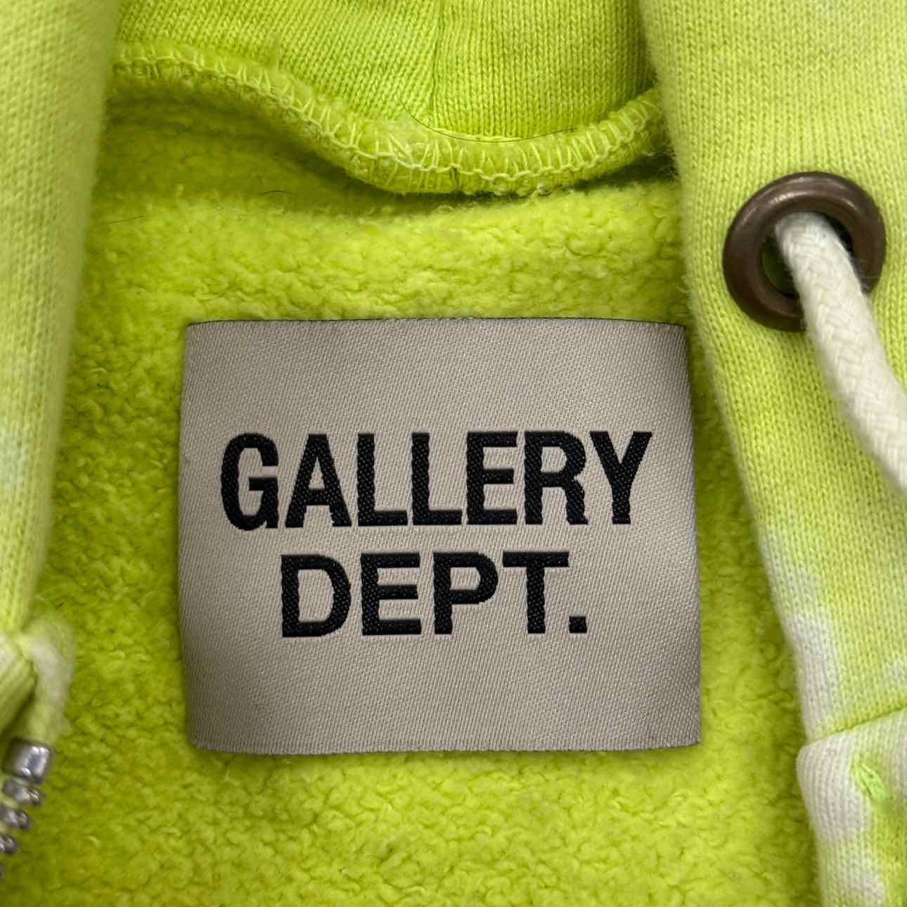 Gallery DEPT. Zip Up "FRENCH" Lime Green Used Size S