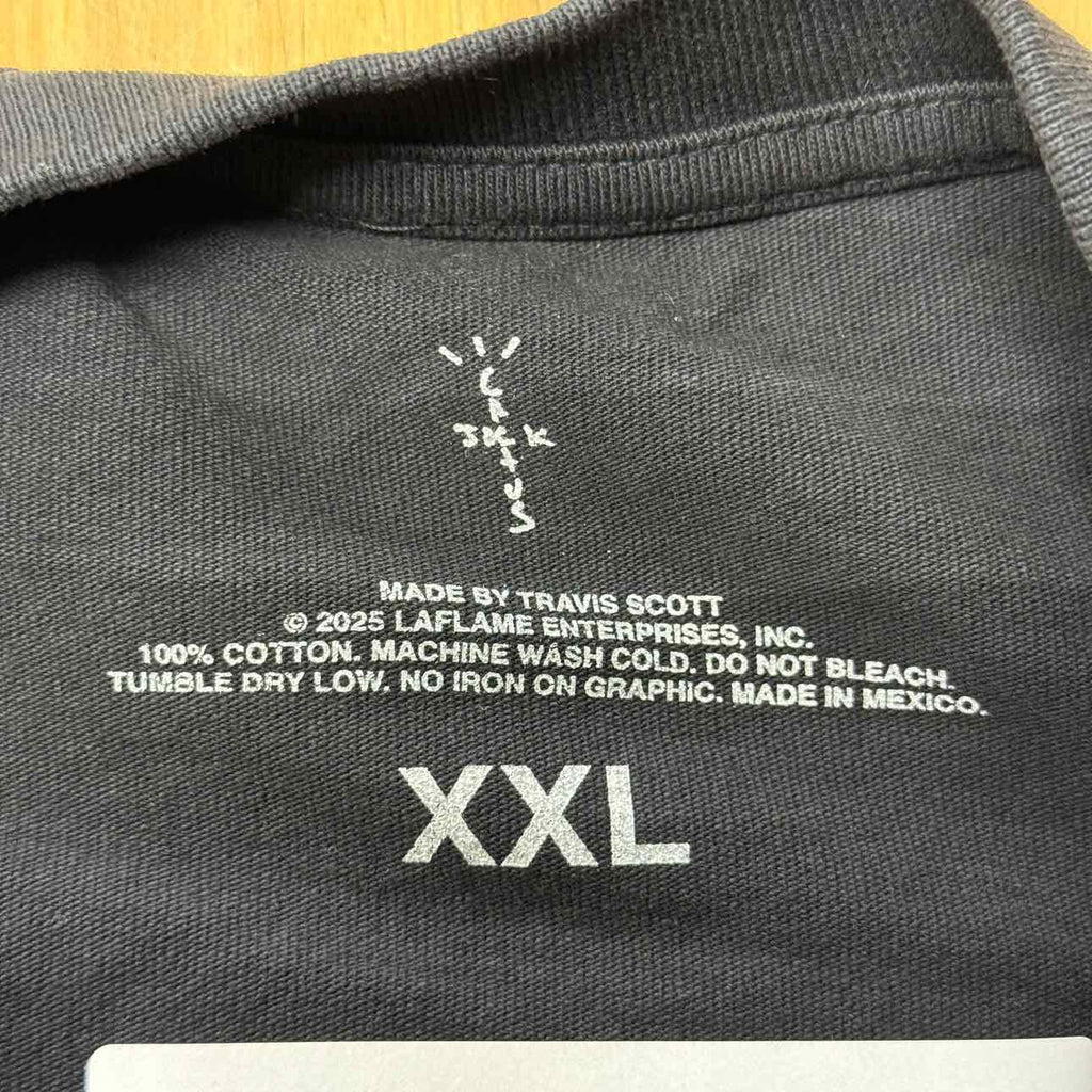 Travis Scott T-Shirt "BIRTHDAY TEE" Black New Size 2XL
