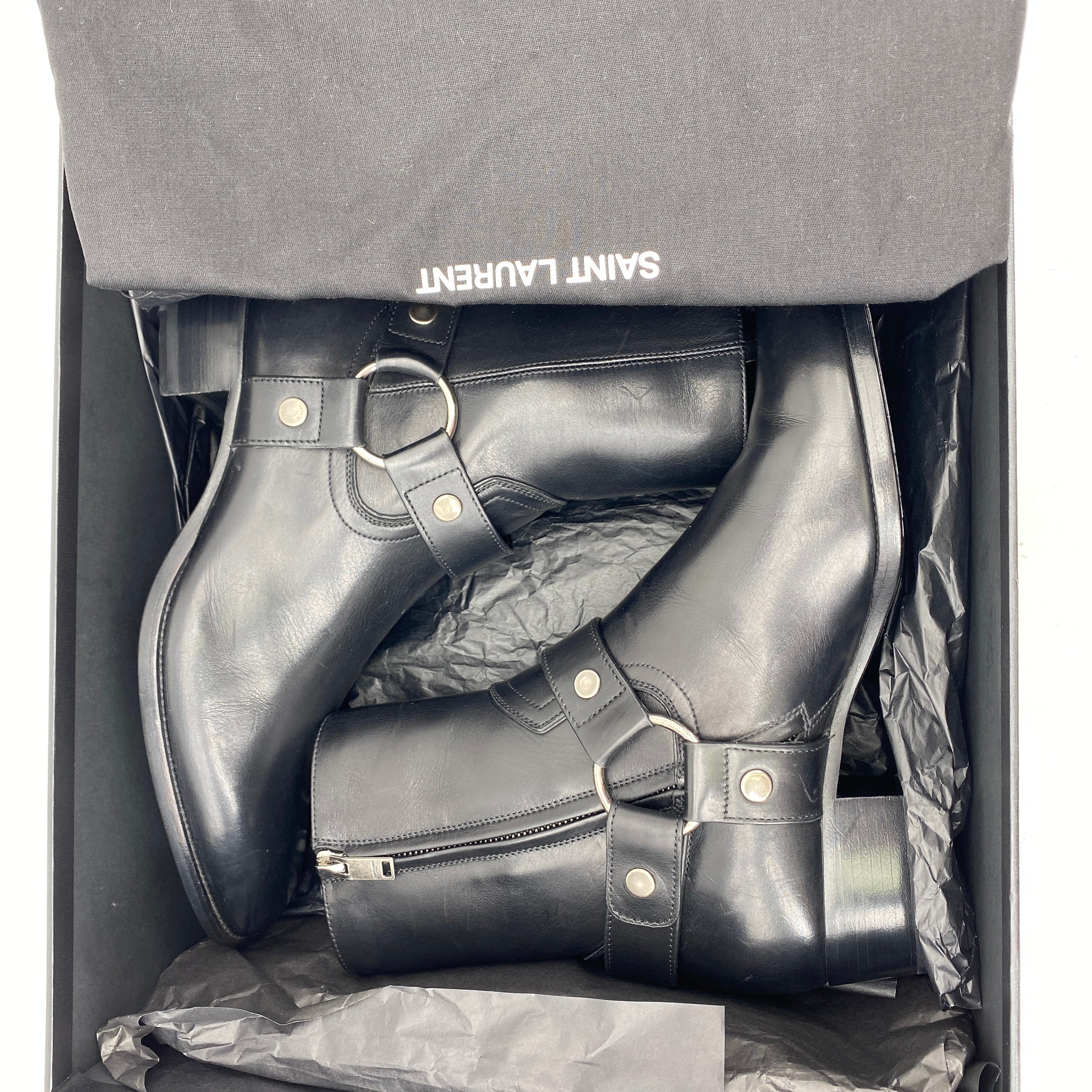 Saint Laurent Boot &quot;Wyatt Harness&quot;  New (Cond) Size 40