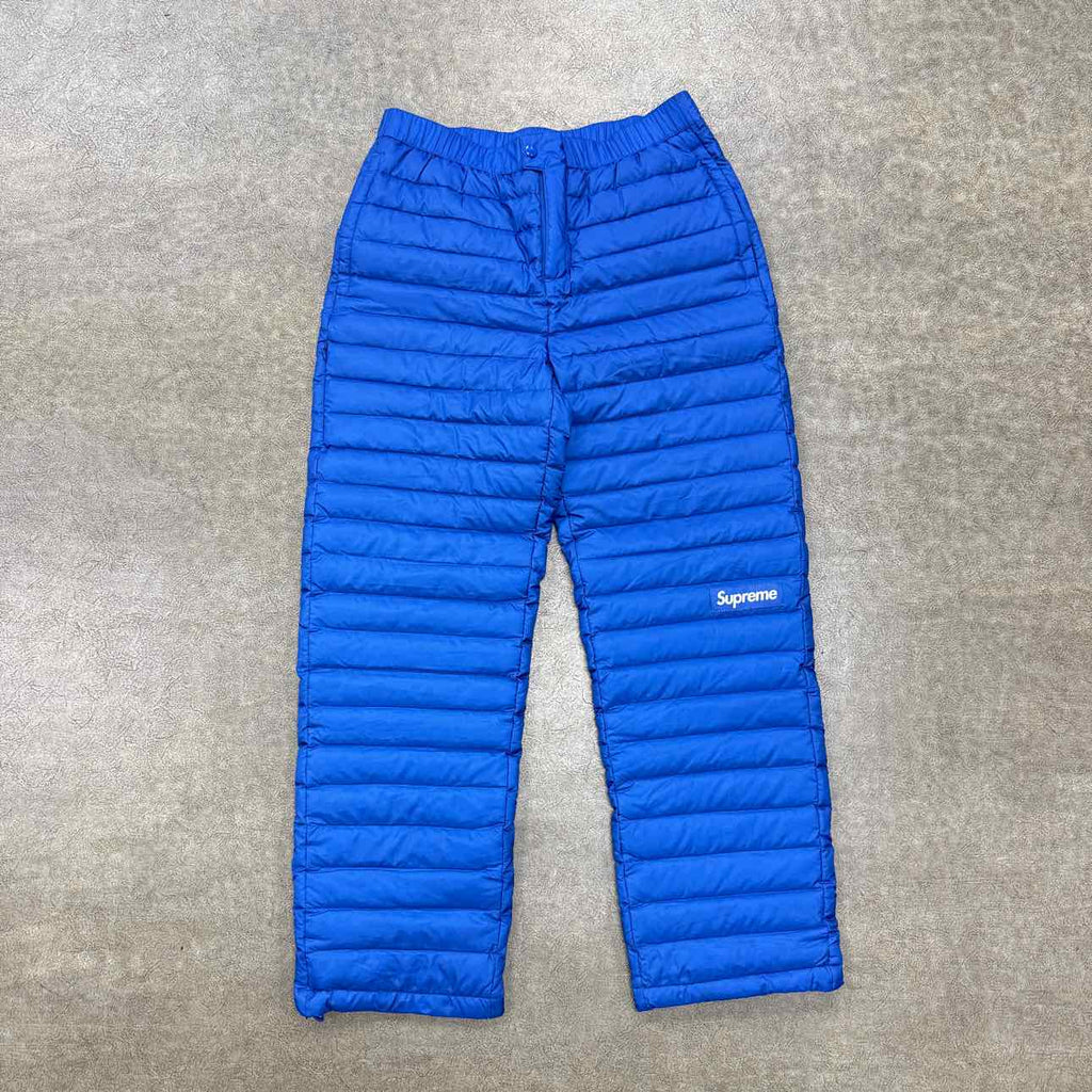 Supreme Pants "PUFFER" Royal Blue New Size S