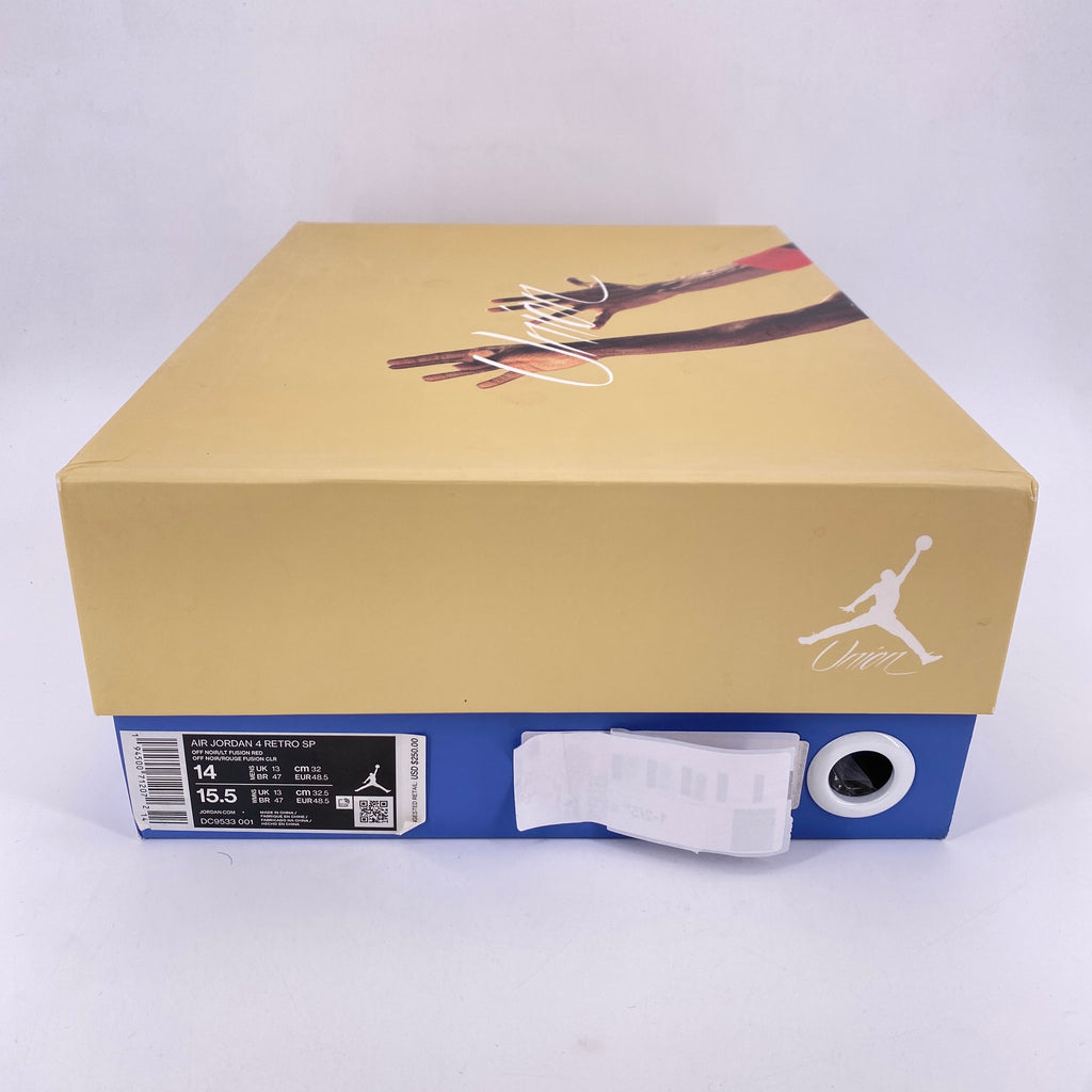 Air Jordan 4 Retro "Union Off Noir" 2020 Used Size 14