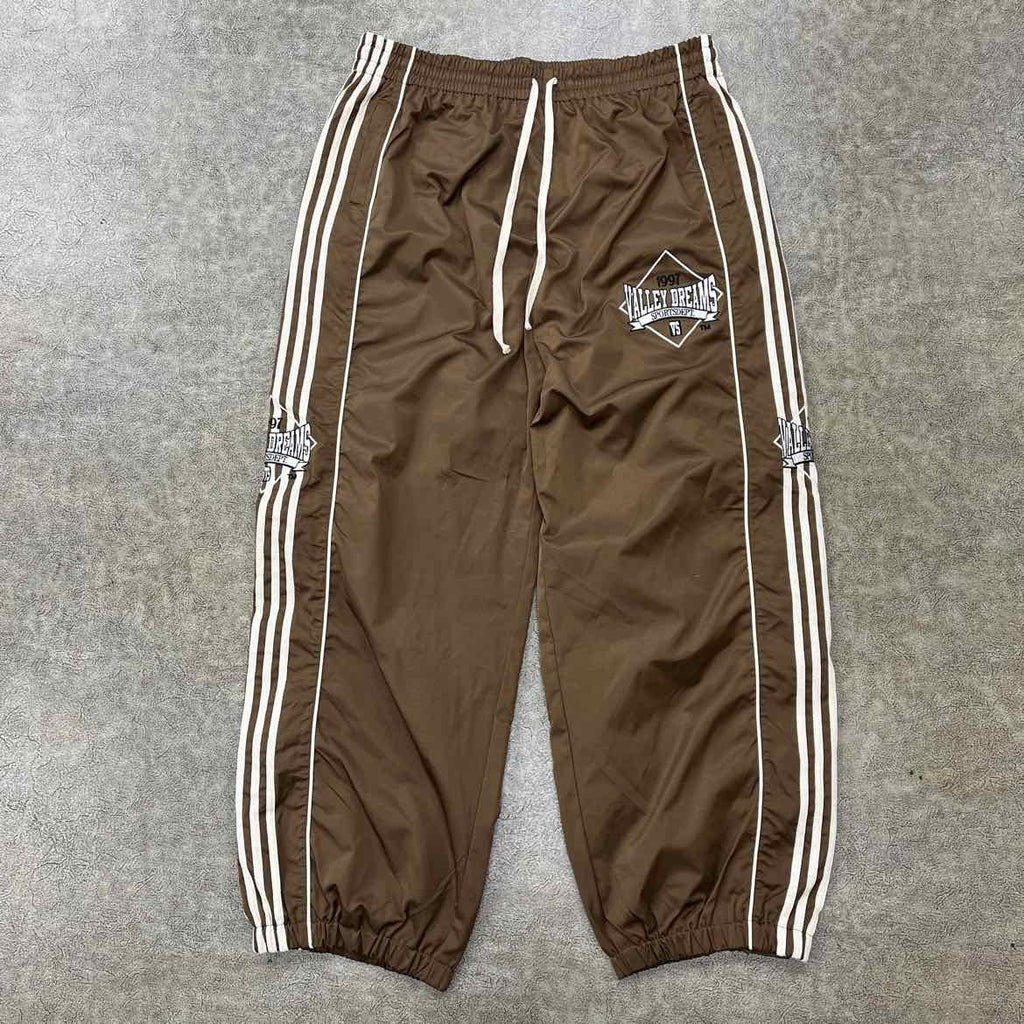 Vale Track Pants "CHOCOLATE STRIPE" Brown Size XXL