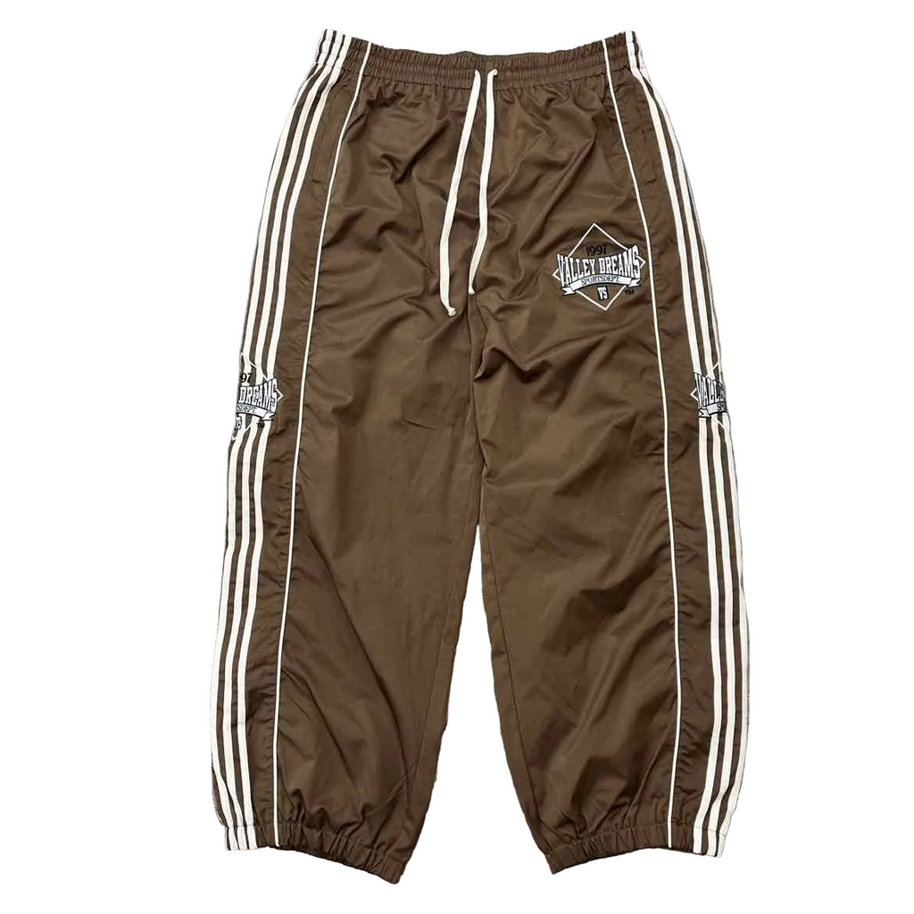Vale Track Pants "CHOCOLATE STRIPE" Brown Size XXL