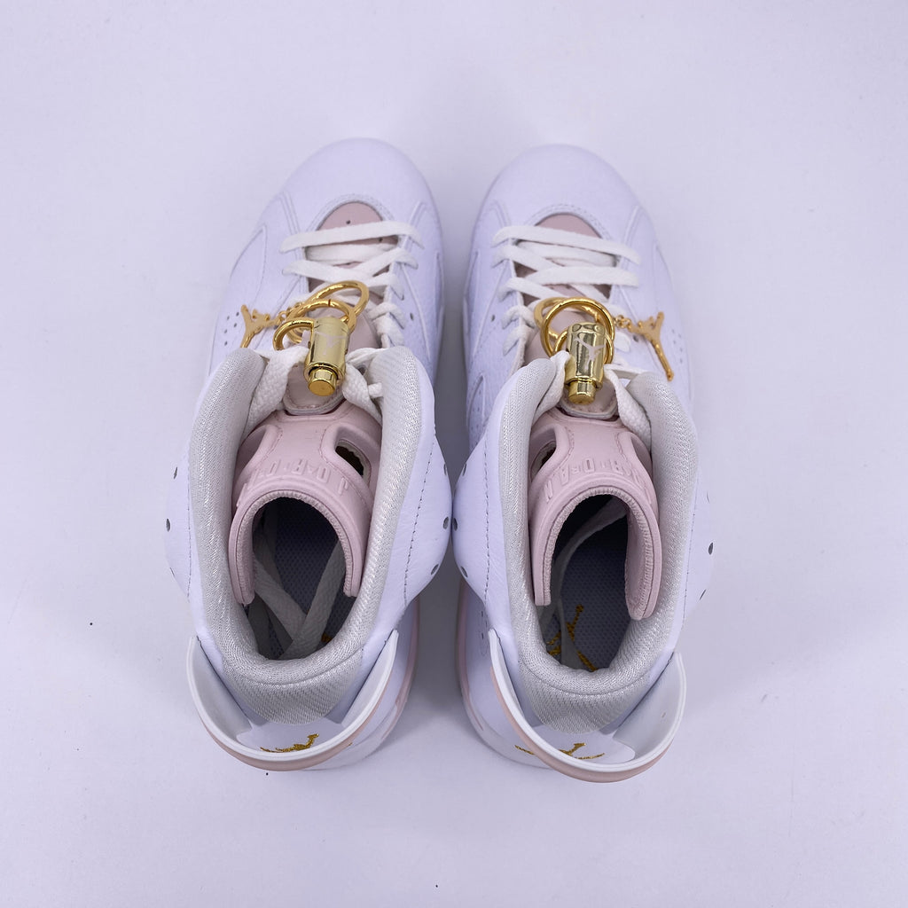 Air Jordan (W) 6 Retro "Gold Hoops" 2021 New Size 8.5W
