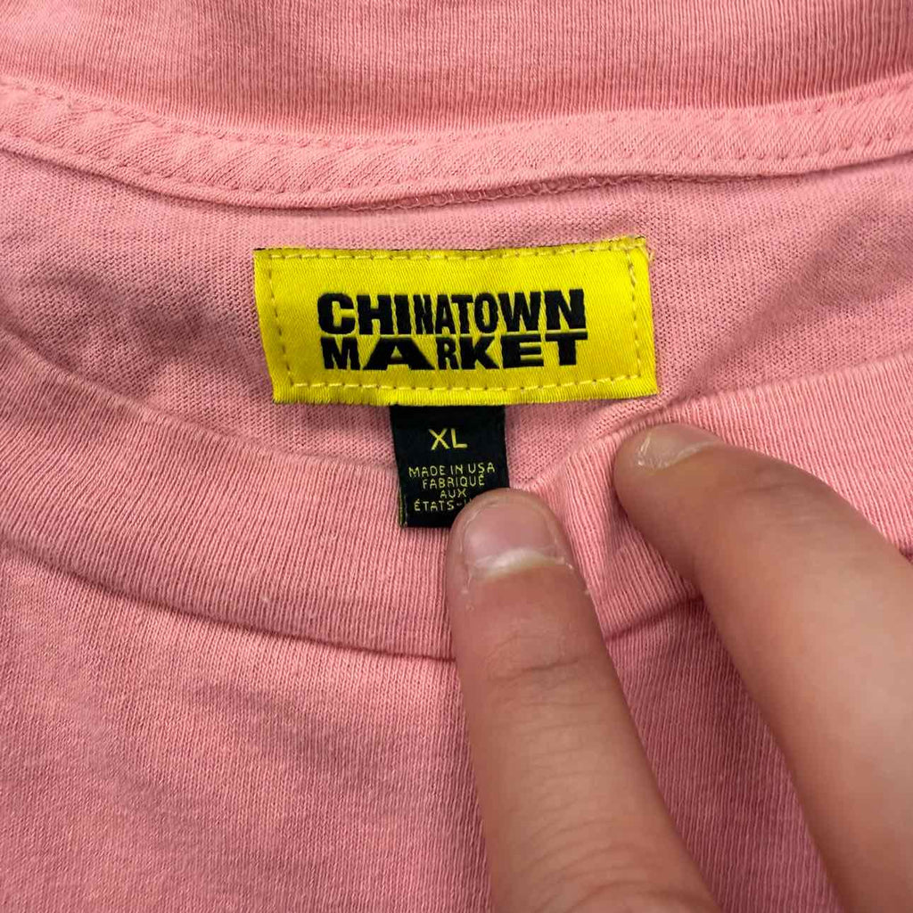 Chinatown Market T-Shirt "COW PRINT" Pink Used Size XL
