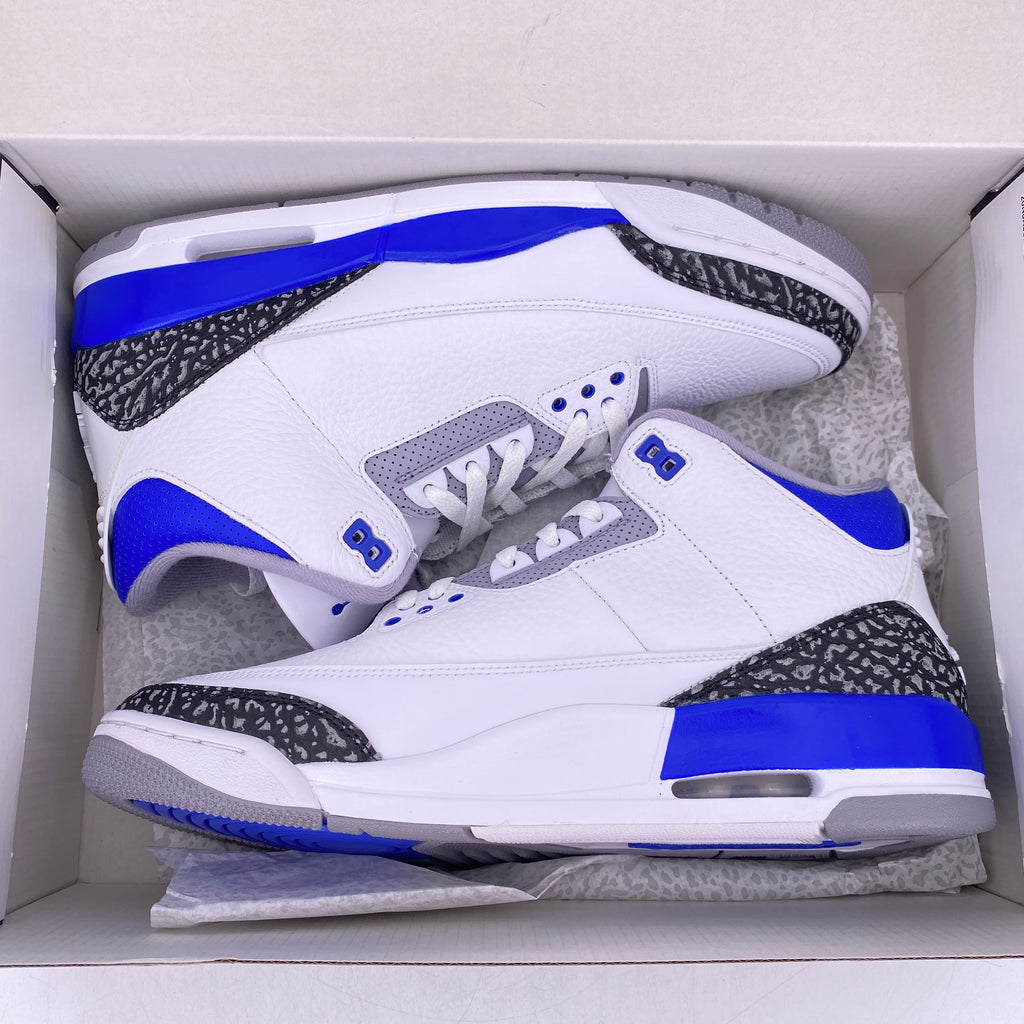 Air Jordan 3 Retro "Racer Blue" 2021 New Size 11