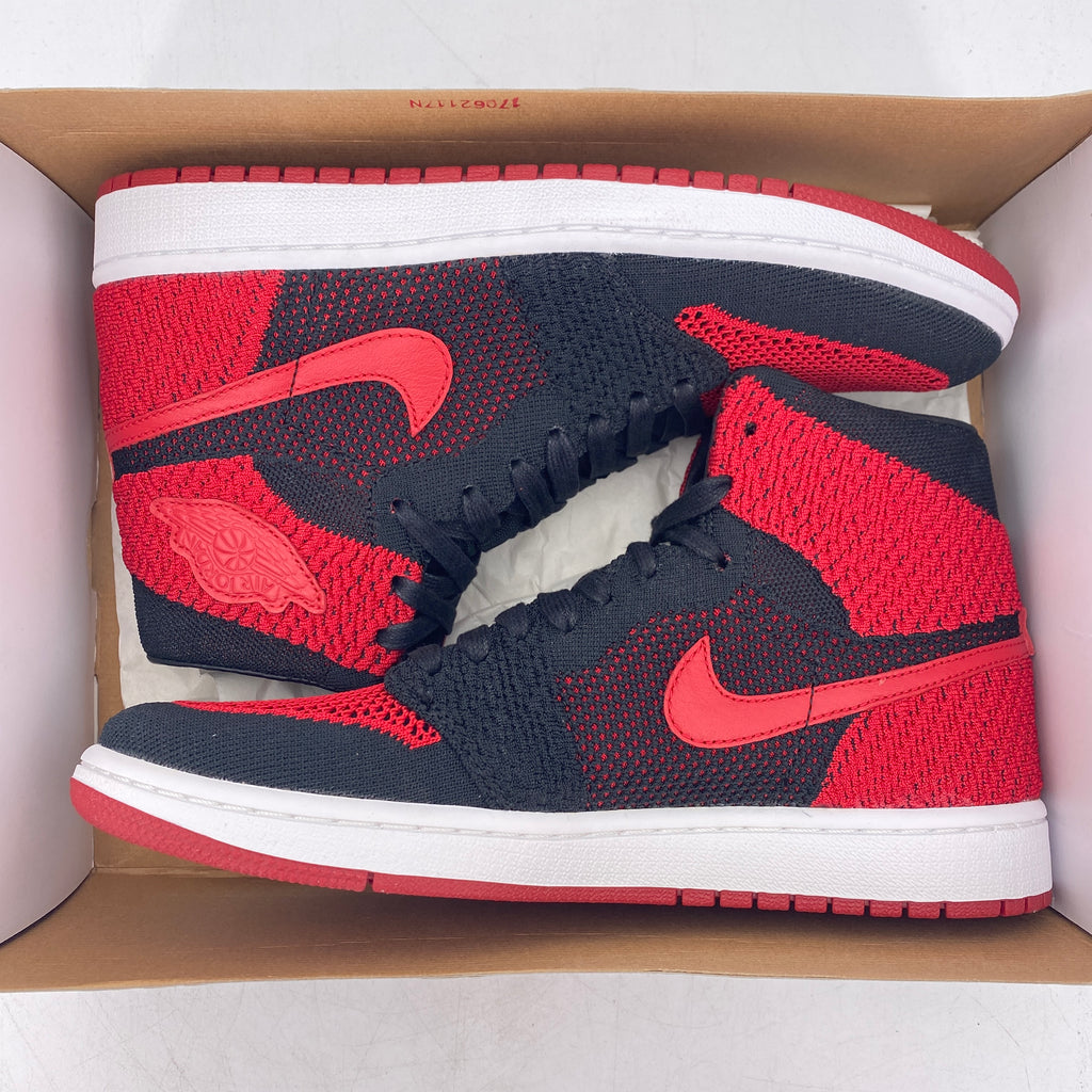 Air Jordan 1 Retro HI Flyknit "Bred" 2017 New Size 8.5