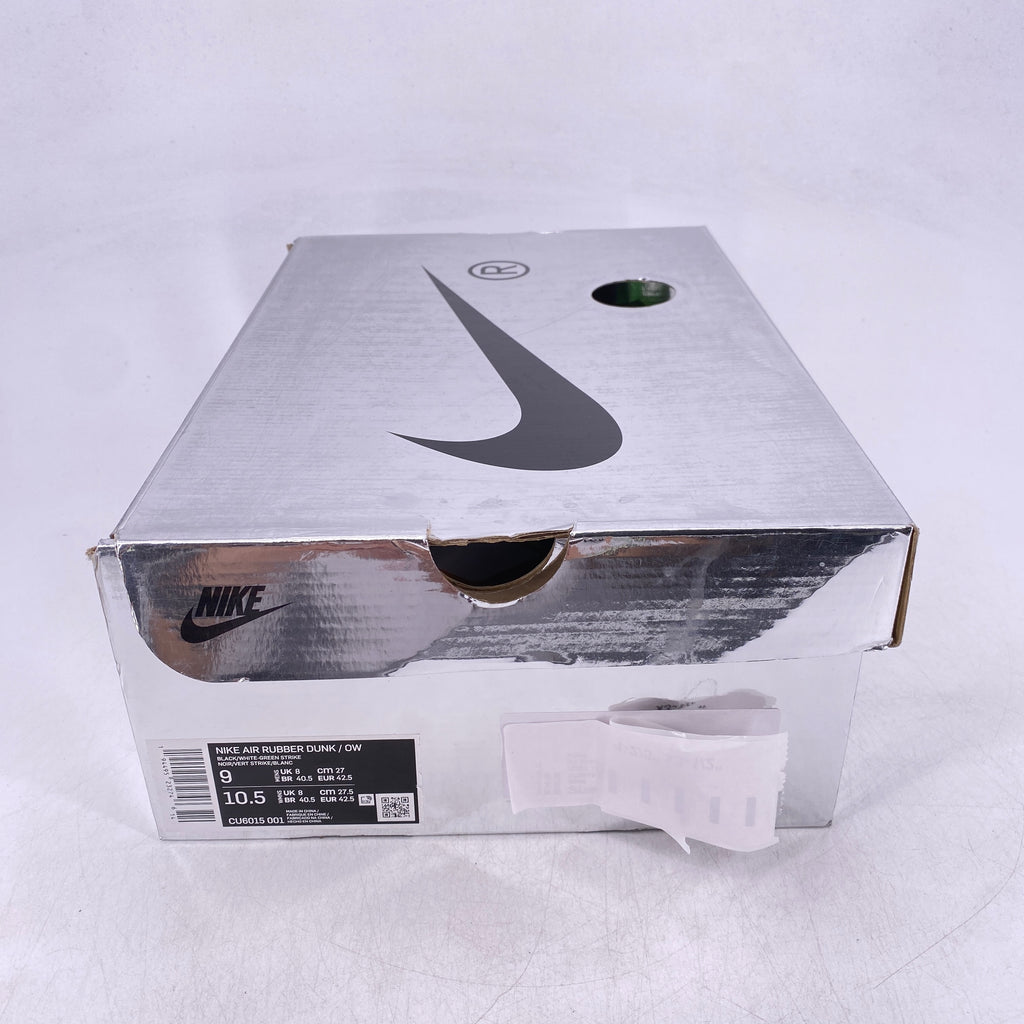 Nike Air Rubber Dunk / OW "Green Strike" 2020 Used Size 9