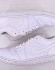 Air Jordan 1 Low "Triple White" 2020 Used Size 11