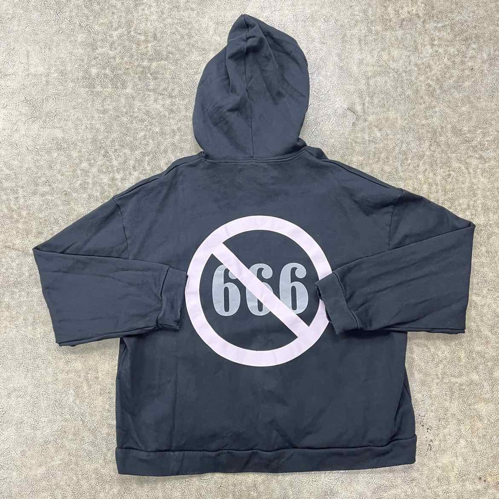 WHO DECIDES WAR Hoodie "CATHEDRAL" Black Used Size 2XL