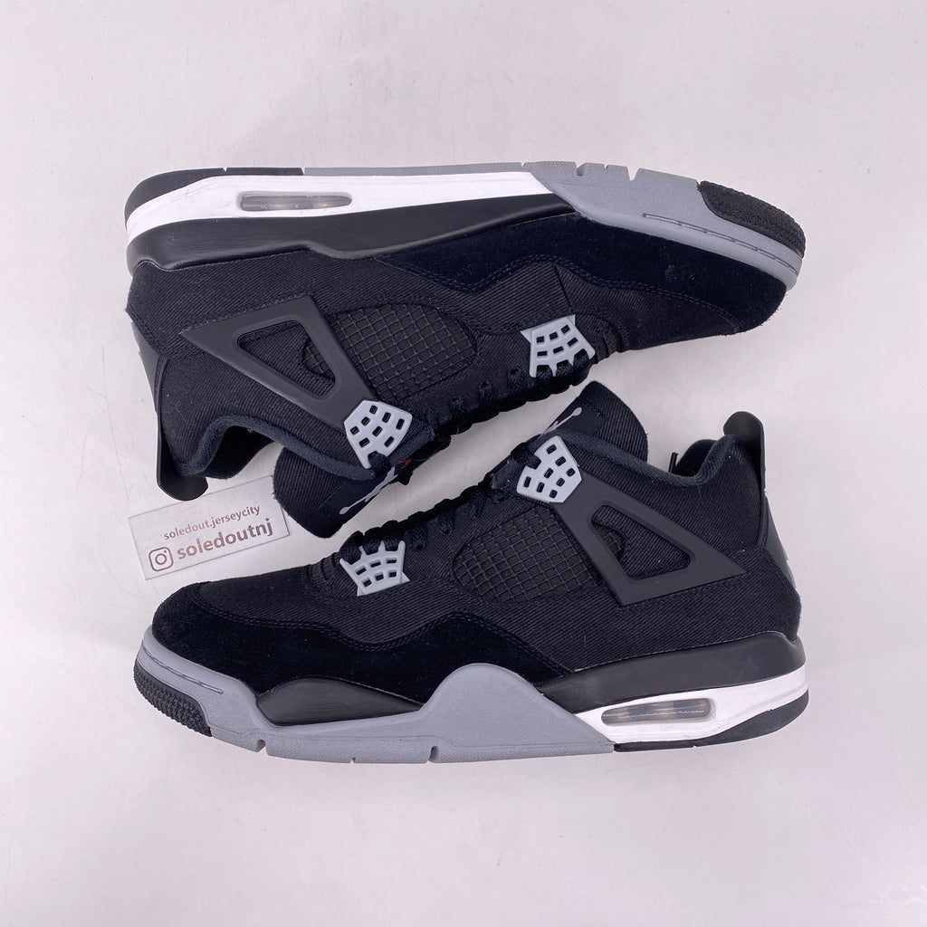Air Jordan 4 Retro "Black Canvas" 2022 Used Size 10.5