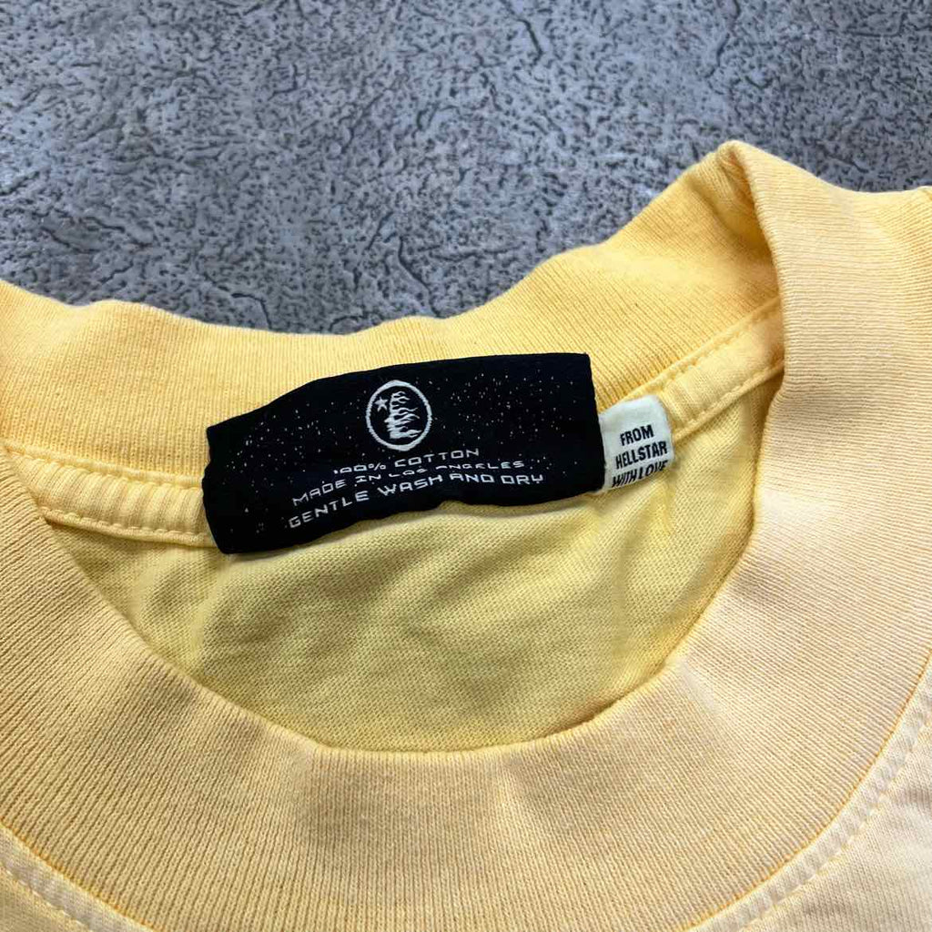 Hellstar T-Shirt "JESUS" Yellow New Size L
