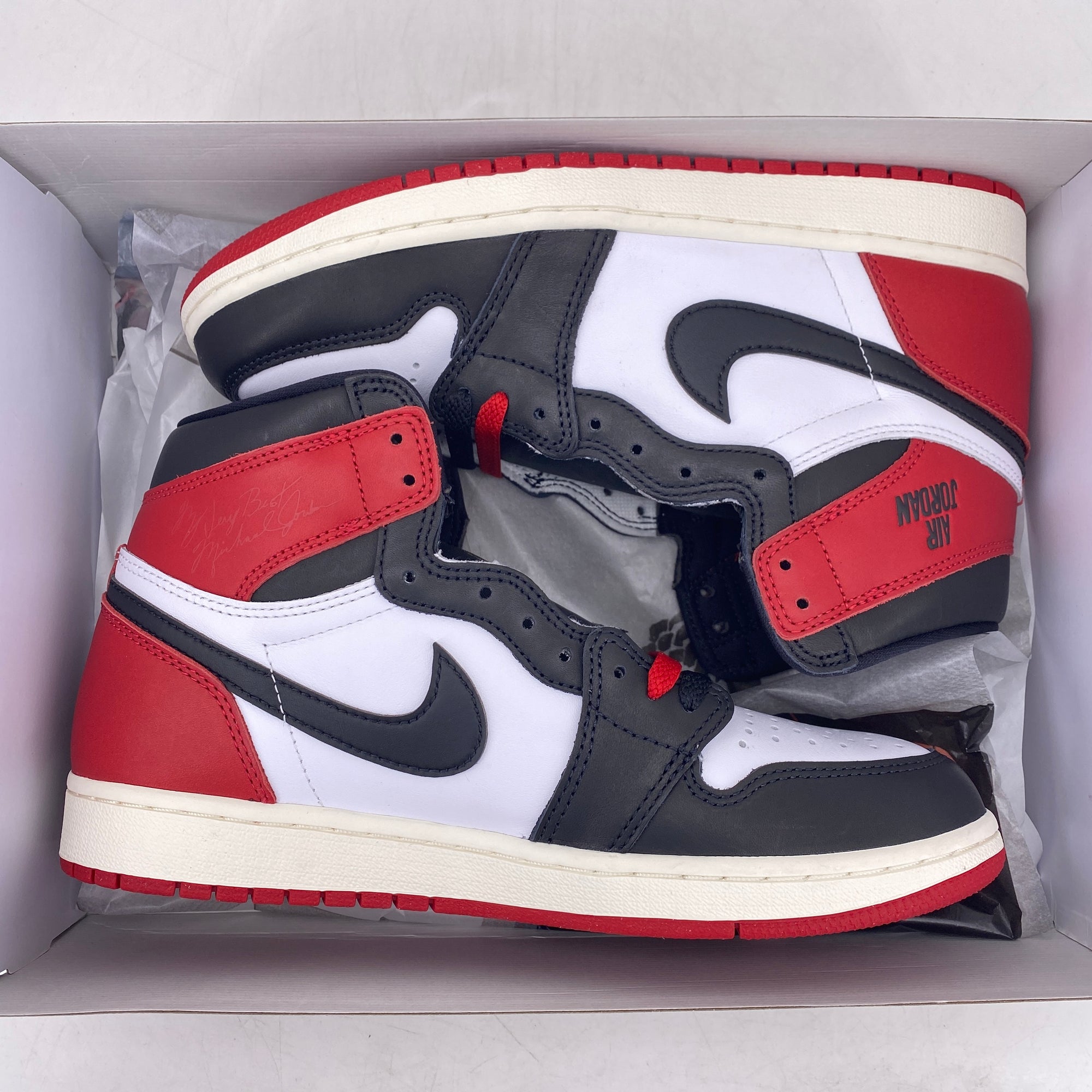 Air Jordan 1 Retro High OG &quot;Black Toe Reimagined&quot; 2025 New Size 8.5