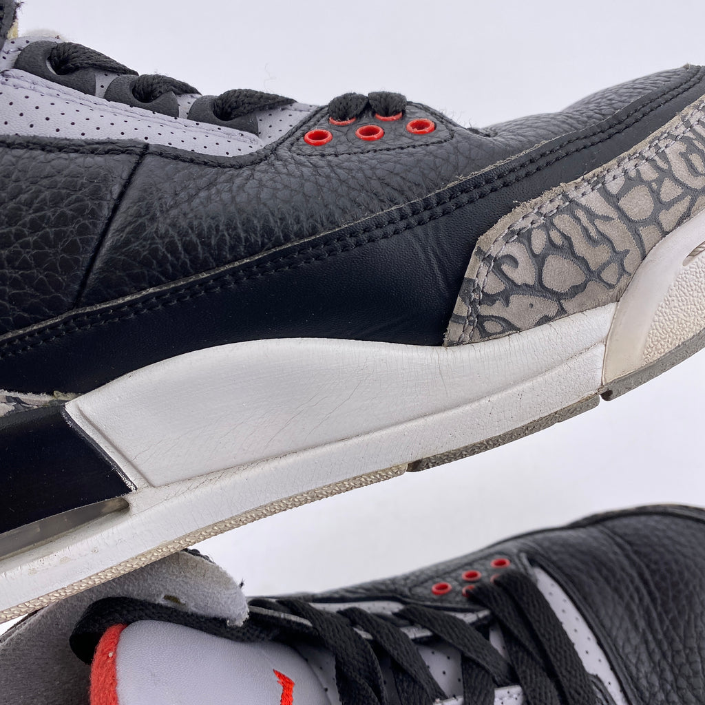 Air Jordan 3 Retro "Black Cement" 2018 Used Size 7.5