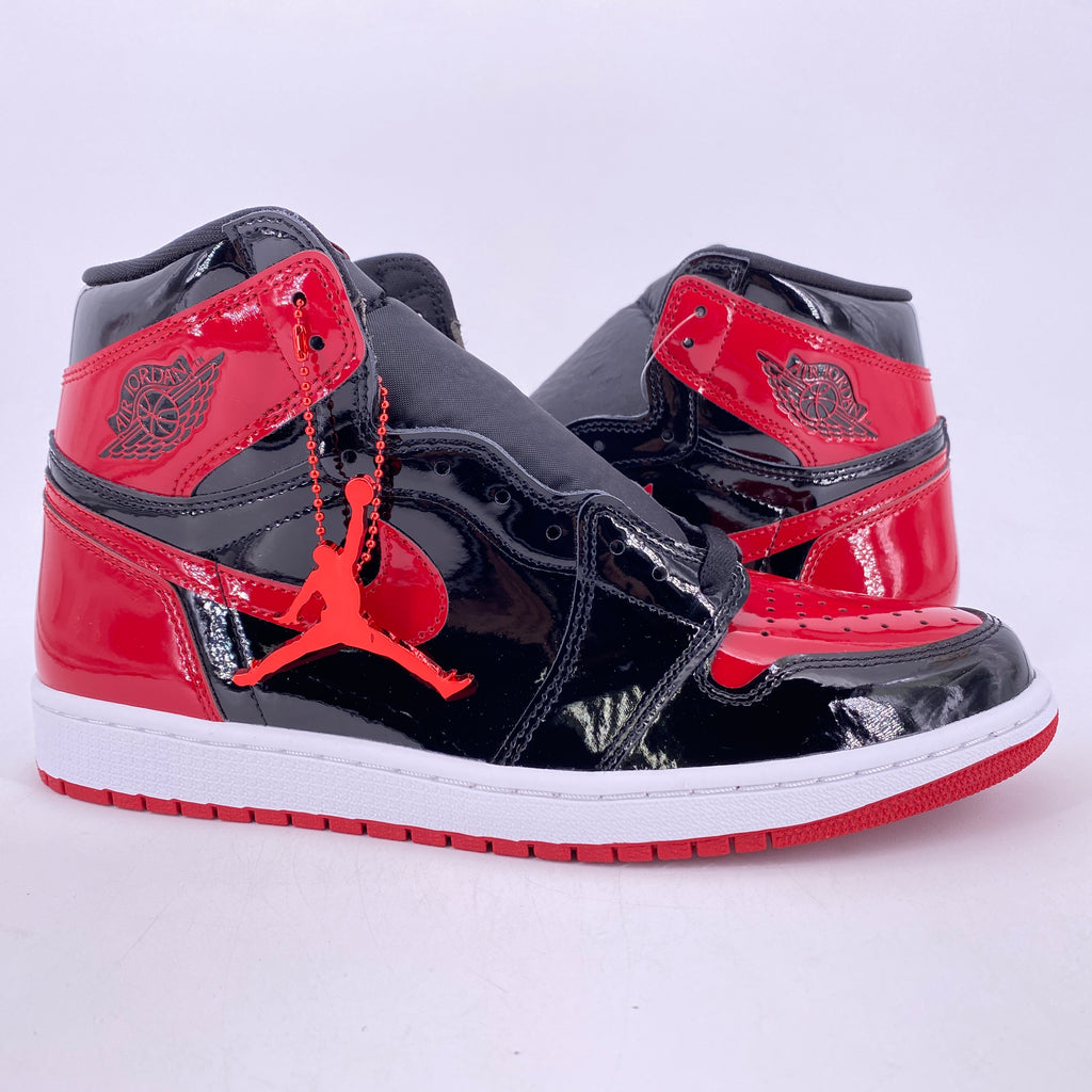 Air Jordan 1 Retro High OG "Patent Bred" 2021 New Size 10.5
