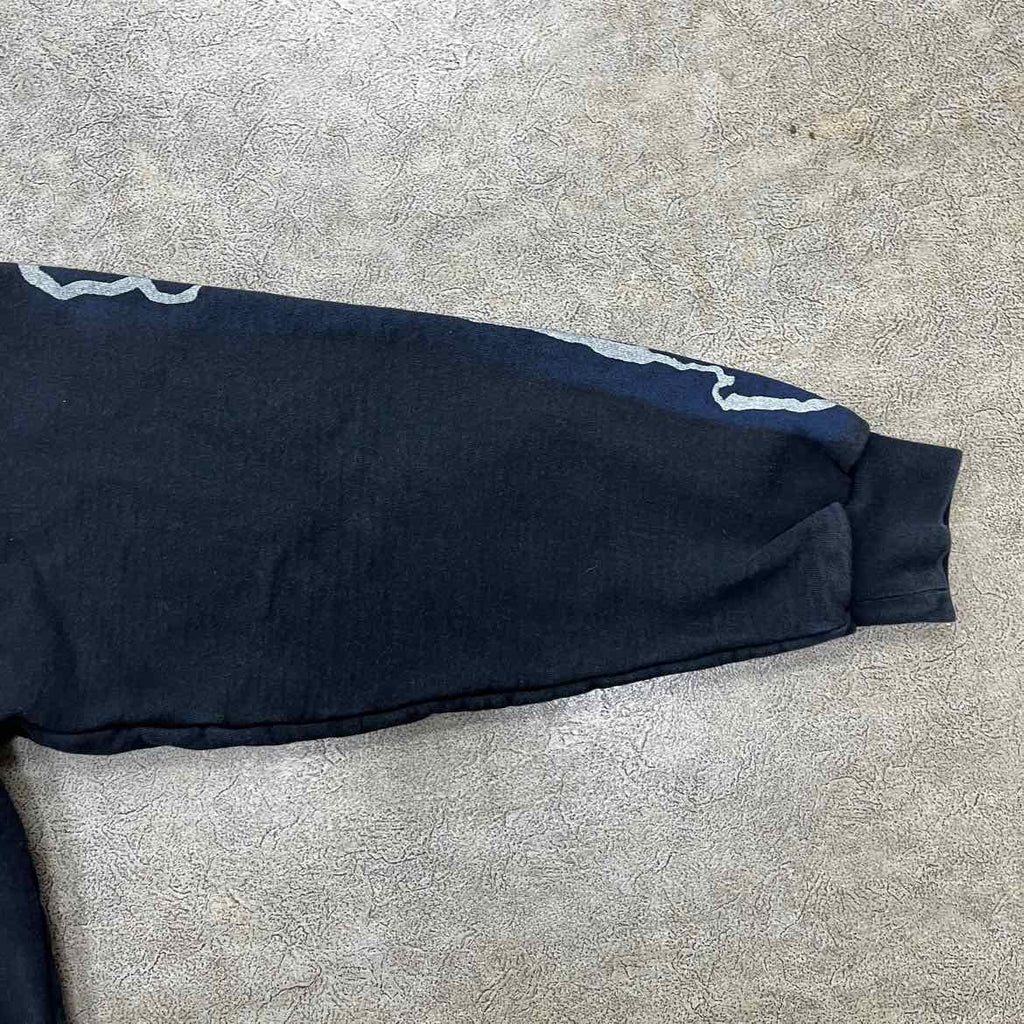 Travis Scott Zip Up "SKELETON" Black Used Size 2XL
