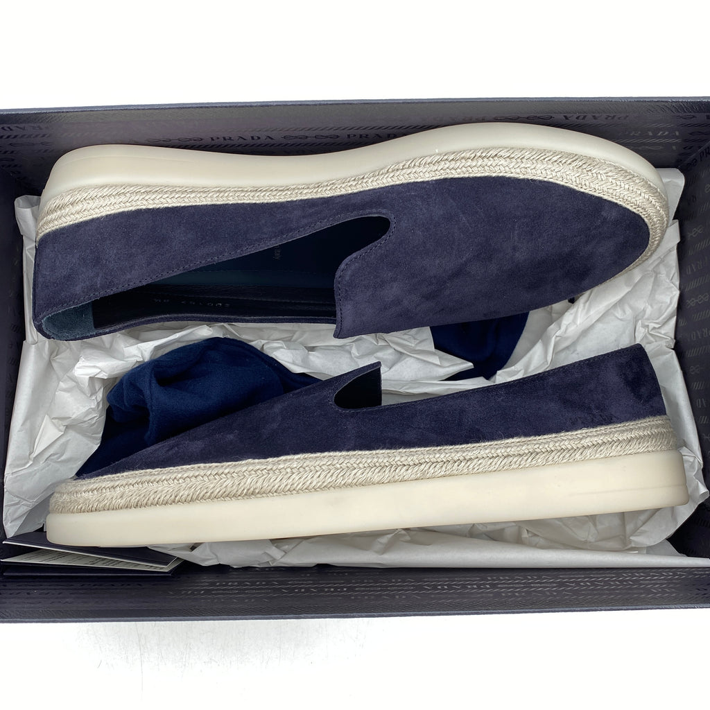 Prada Loafer "Blue Suede"  New Size 8.5 PRADA