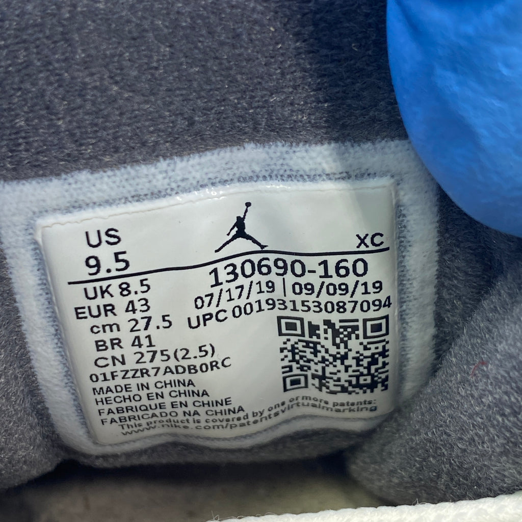 Air Jordan 12 Retro "White Dark Grey" 2019 Used Size 9.5