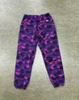 Bape Sweatpants "APE HEAD" Purple New Size M (W)