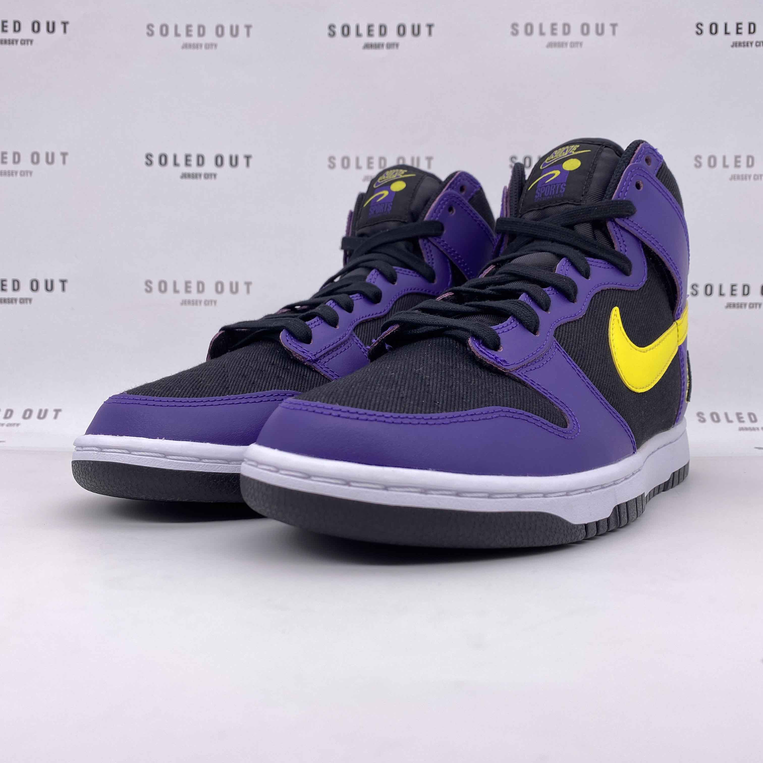 Nike Dunk High PRM "Lakers" 2021 New Size 10