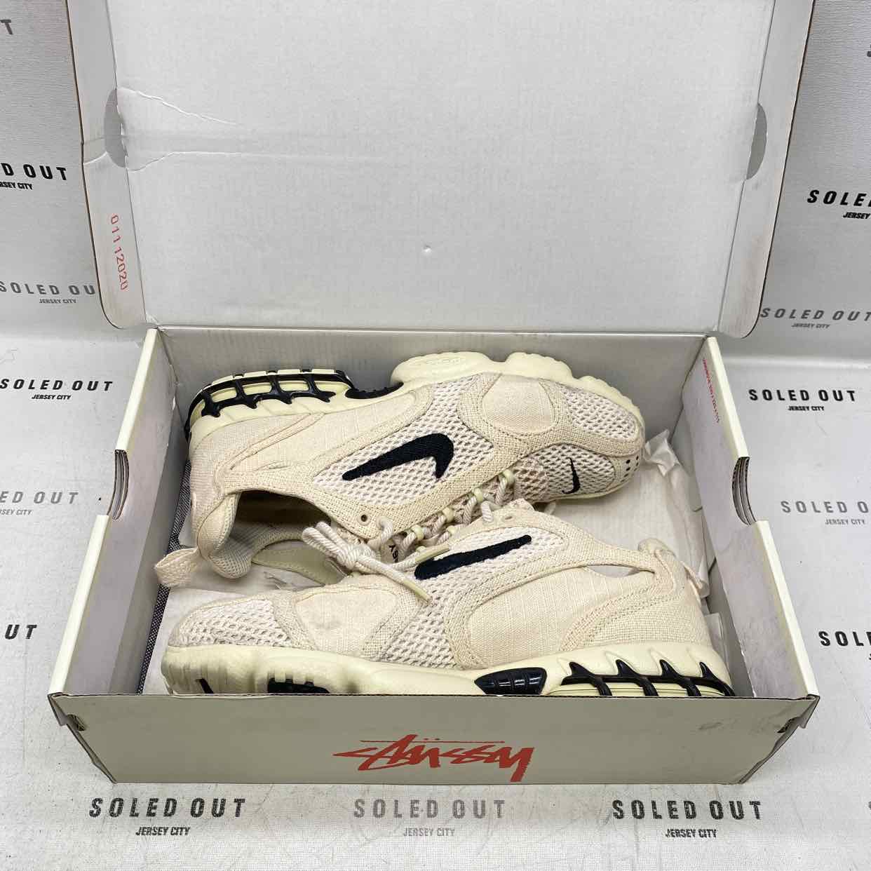 Nike Air ZM Spiridon CG 2 &quot;STUSSY FOSSIL&quot; 2020 Used Size 9
