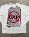 Vlone T-Shirt "NO CAP" White Used Size XL