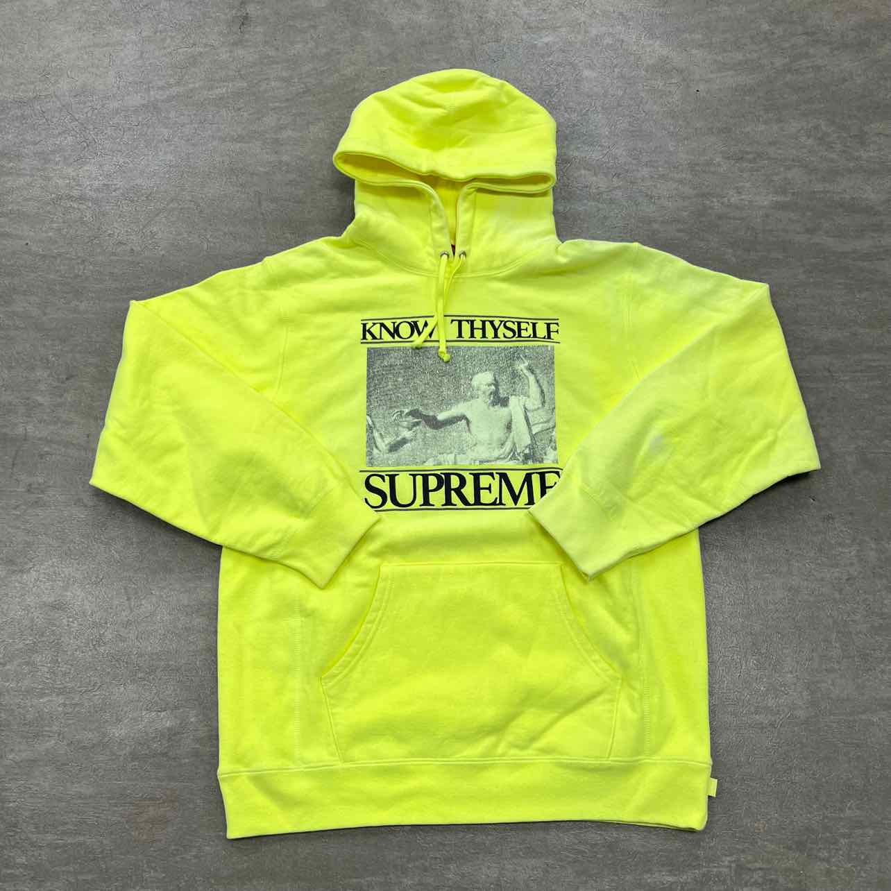 Supreme Hoodie "KNOW THYSELF" Neon New Size XL