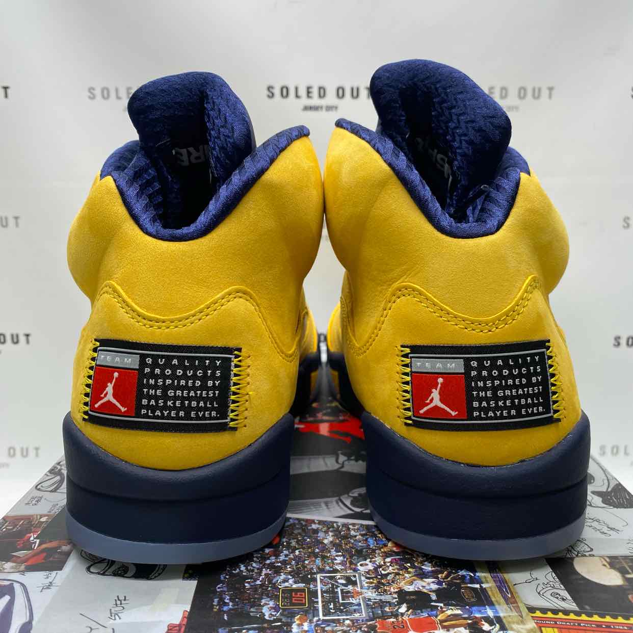 Air jordan 5 michigan inspire on sale