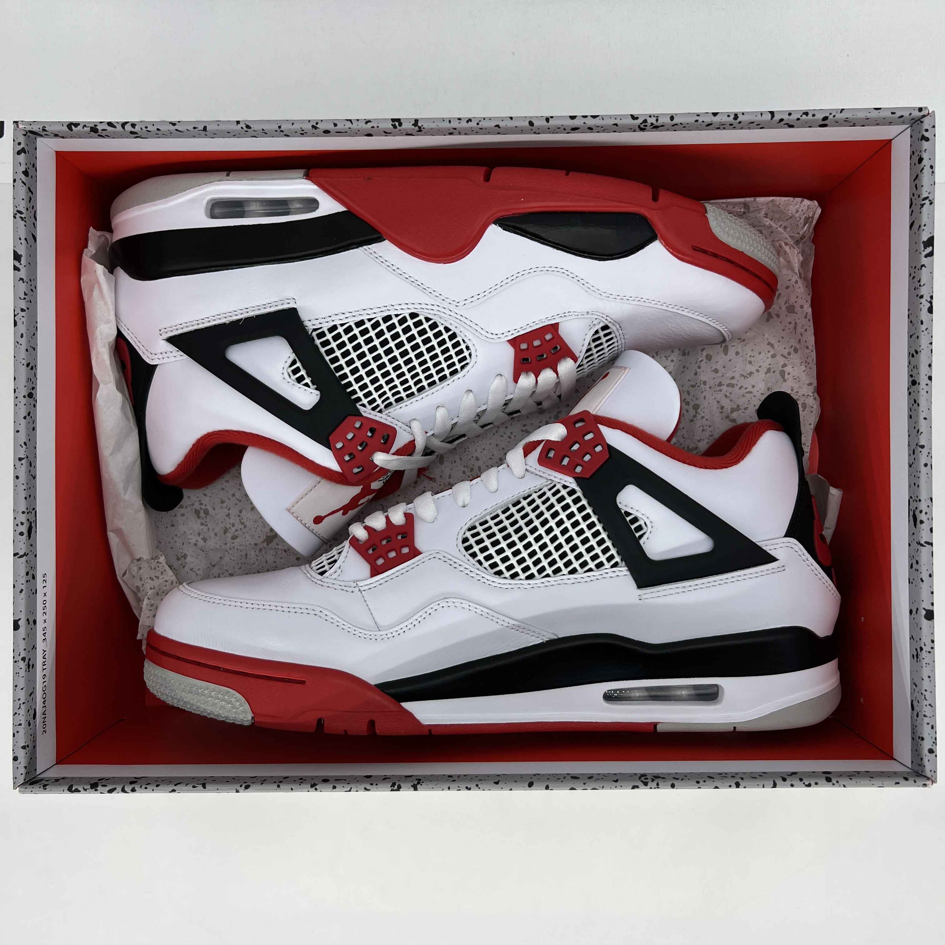 Air Jordan 4 Retro &quot;Fire Red&quot; 2020 New Size 10.5