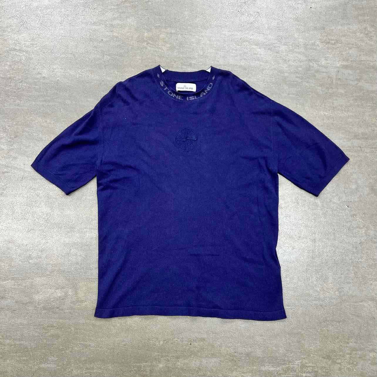 Stone Island T-Shirt "COMPASS" Navy Used Size M