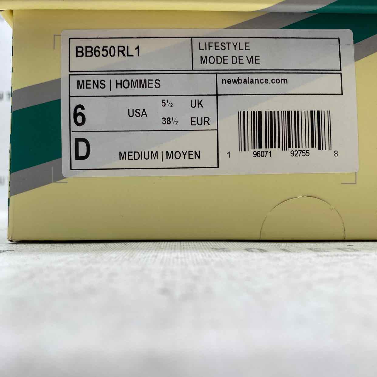 New Balance 650 &quot;Ald Green&quot; 2021 New Size 6