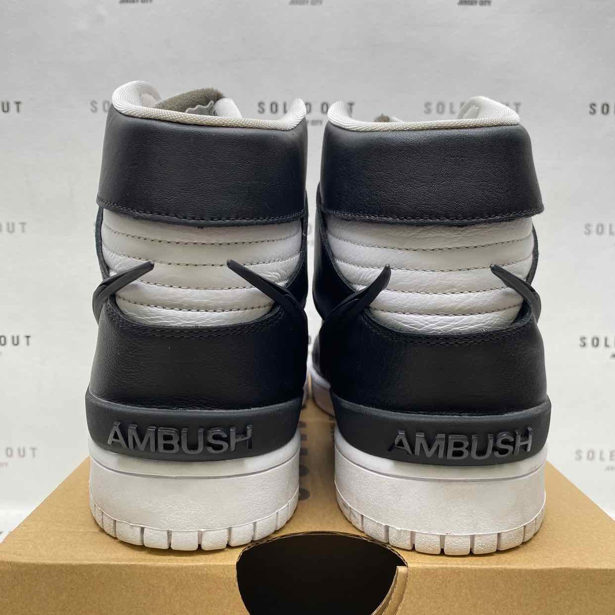 Nike Dunk High &quot;AMBUSH BLACK&quot; 2020 Used Size 13