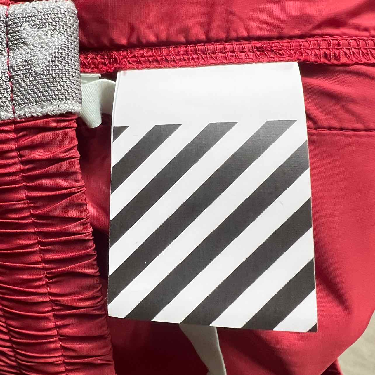 OFF-WHITE Track Pants &quot;CARRYOVER&quot; Red Used Size XL