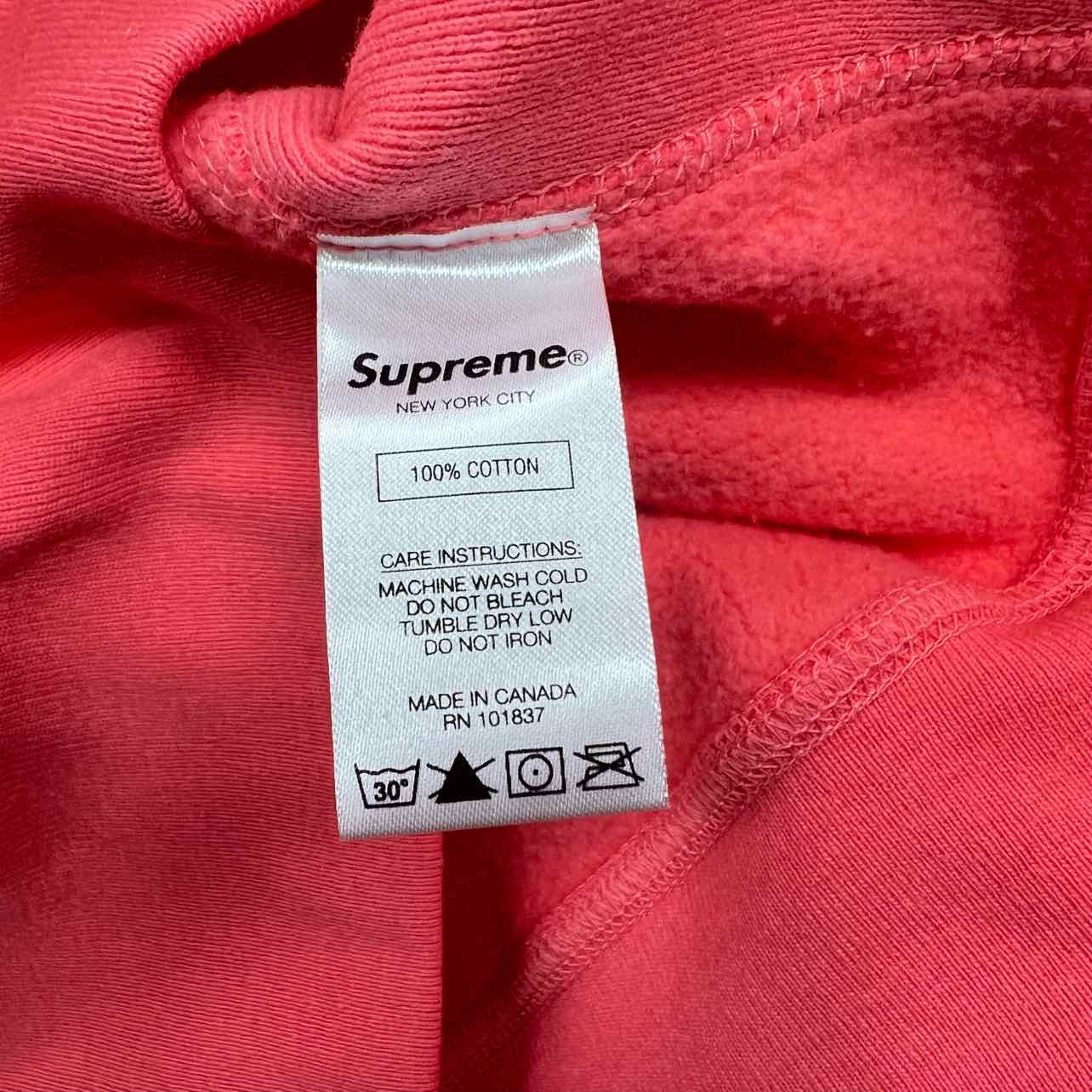 Supreme Hoodie &quot;ICY ARC&quot; Bright Coral New Size L