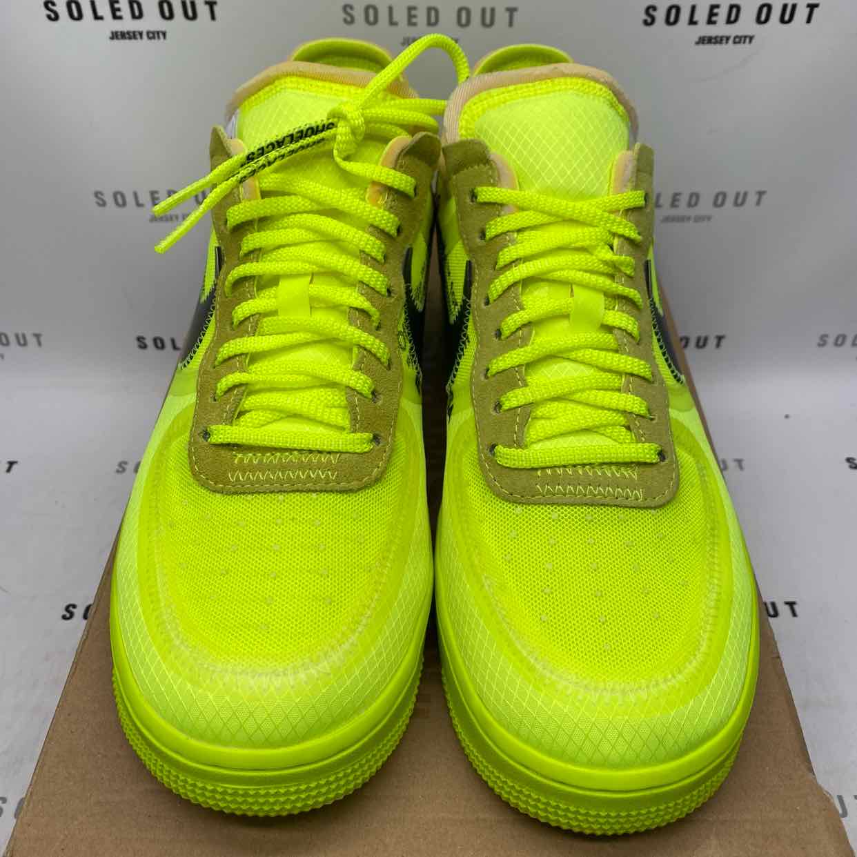 Nike Air Force 1 Low / OW &quot;Volt&quot; 2018 Used Size 9