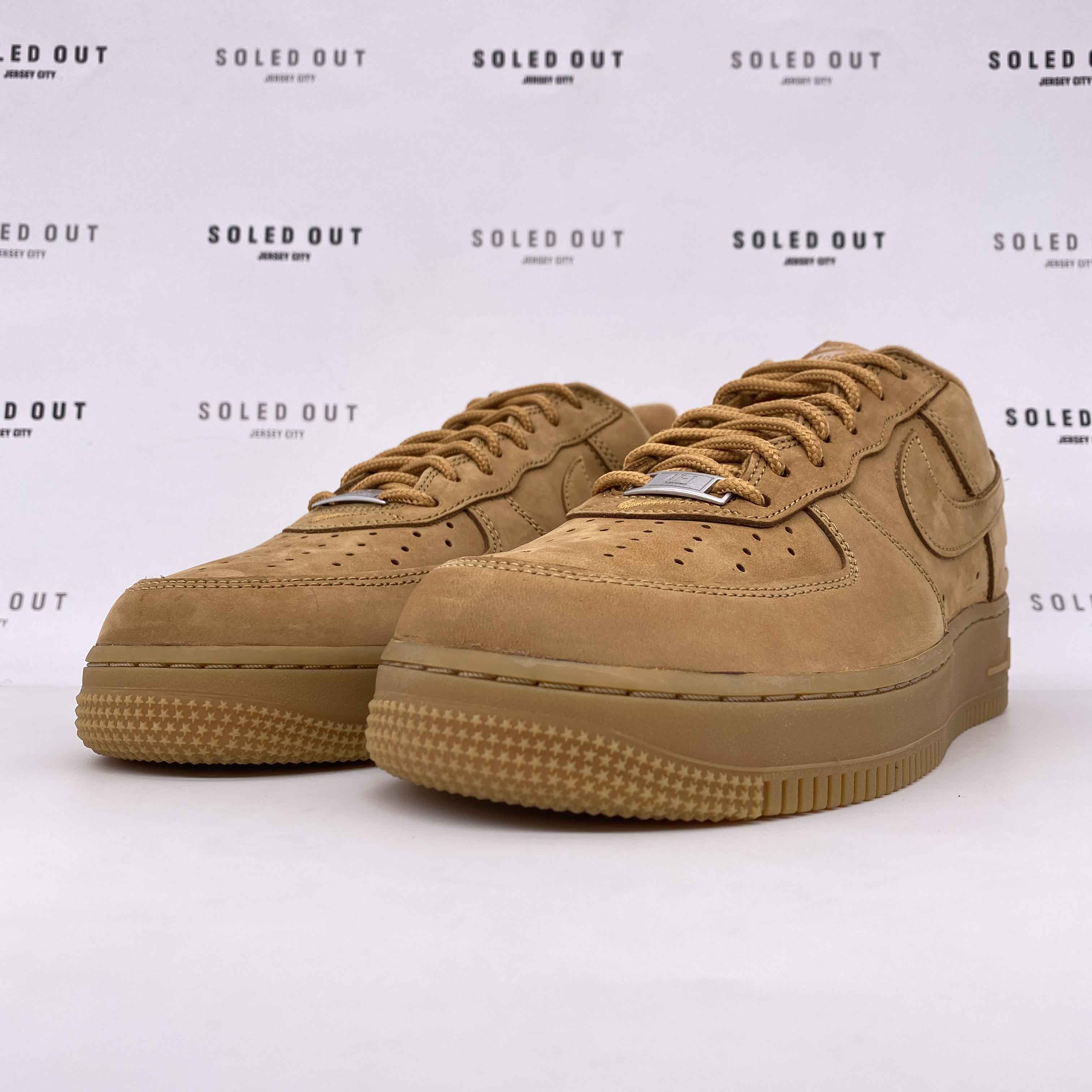Nike Air Force 1 Low &quot;Supreme Wheat&quot; 2021 New Size 9.5