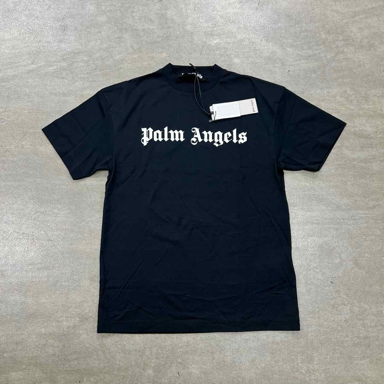 Palm Angels T-Shirt &quot;FRONT LOGO&quot; Black New Size S