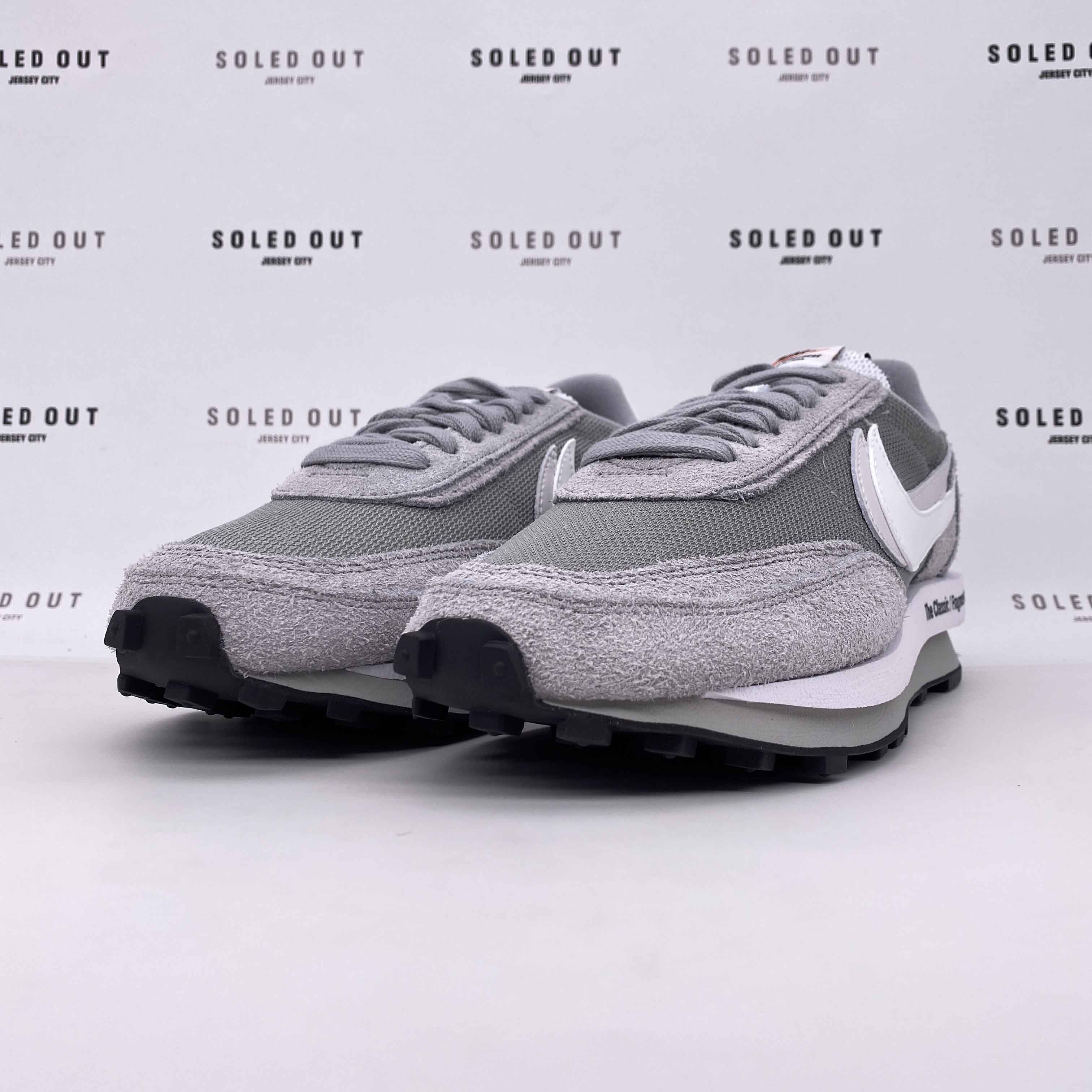 Nike LD WAFFLE / Sacai &quot;Fragment Grey&quot; 2021 New Size 7.5